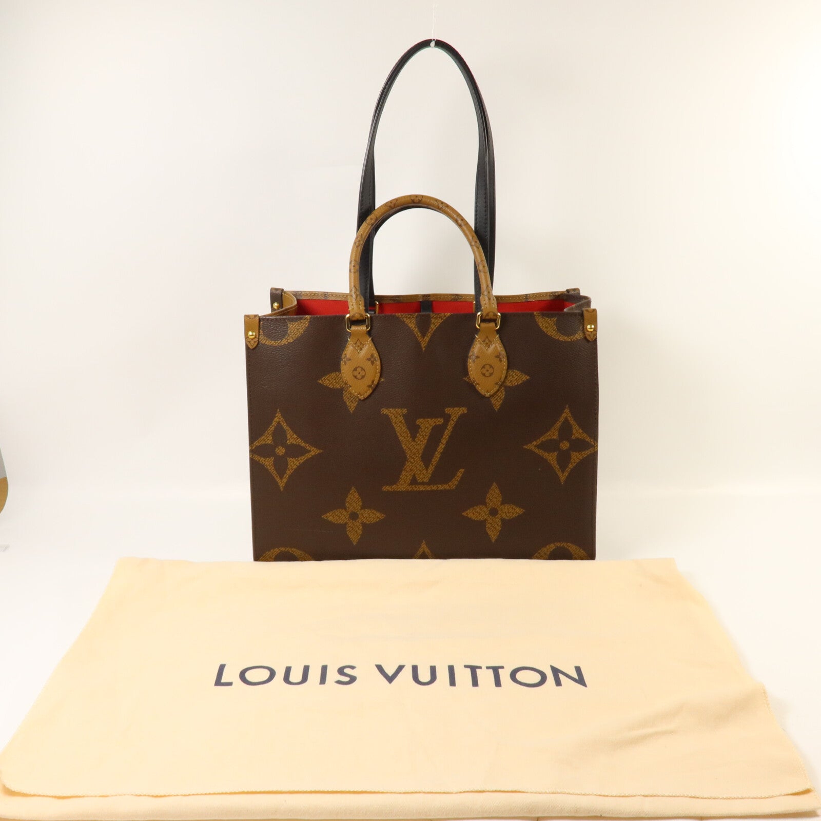 LOUIS VUITTON Monogram Giant On The Go MM手挽肩背兩用袋
