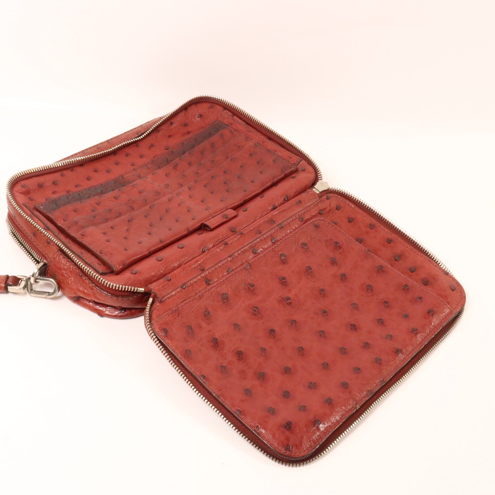 PRADA 鴕鳥皮革Clutch Bag手拿包