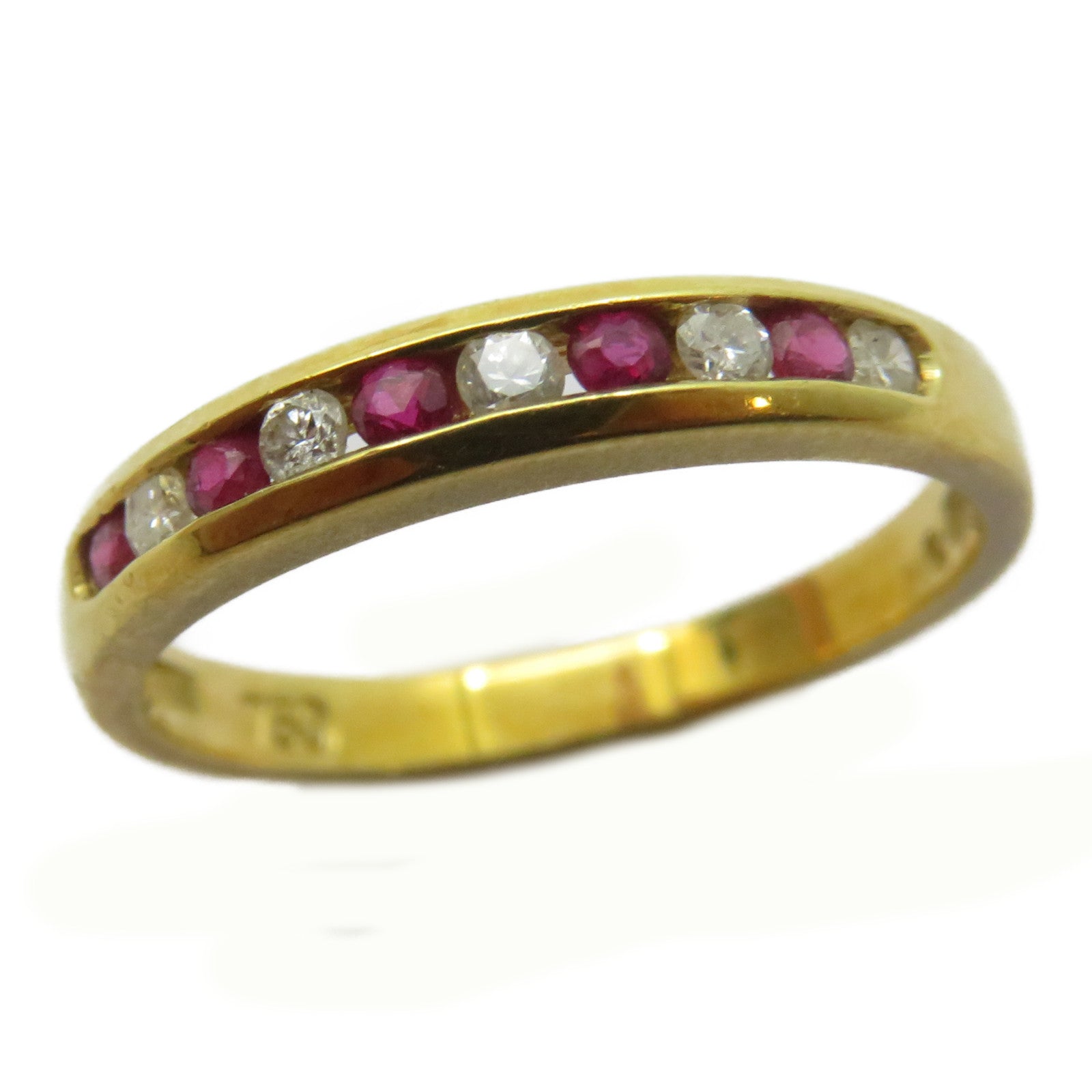 JEWELRY 18K黃金Ruby Ring紅寶石戒指US#6.5