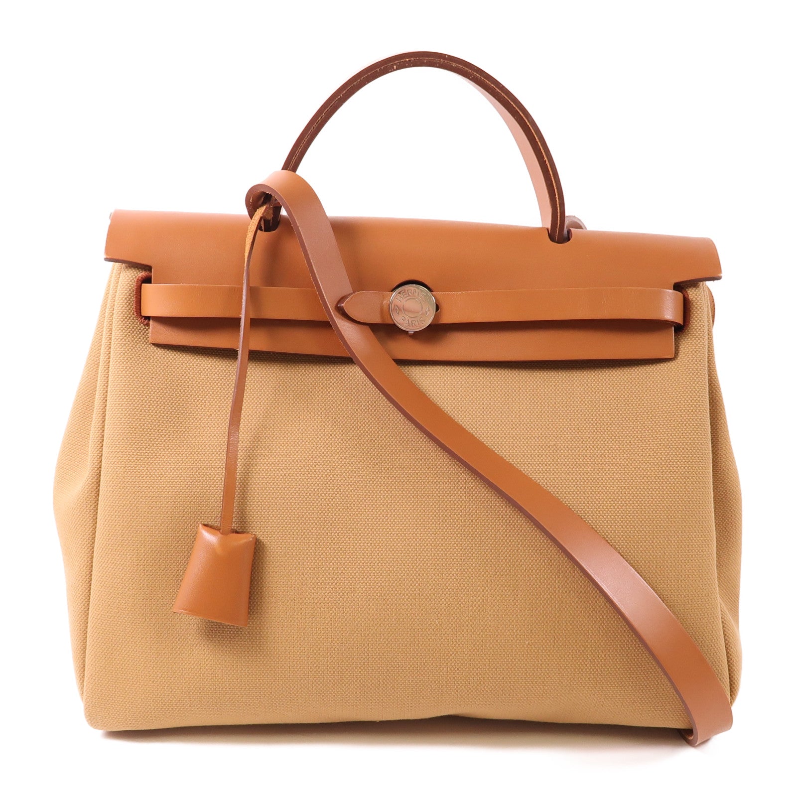 HERMES 帆布Herbag PM手挽肩背兩用袋Chai