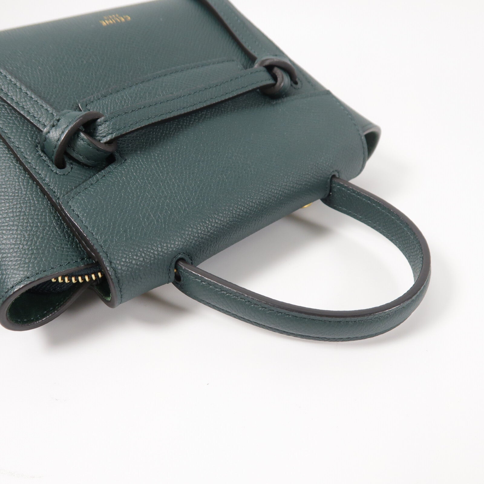 CELINE 牛皮皮革Pico Belt Bag金扣手挽肩背兩用袋