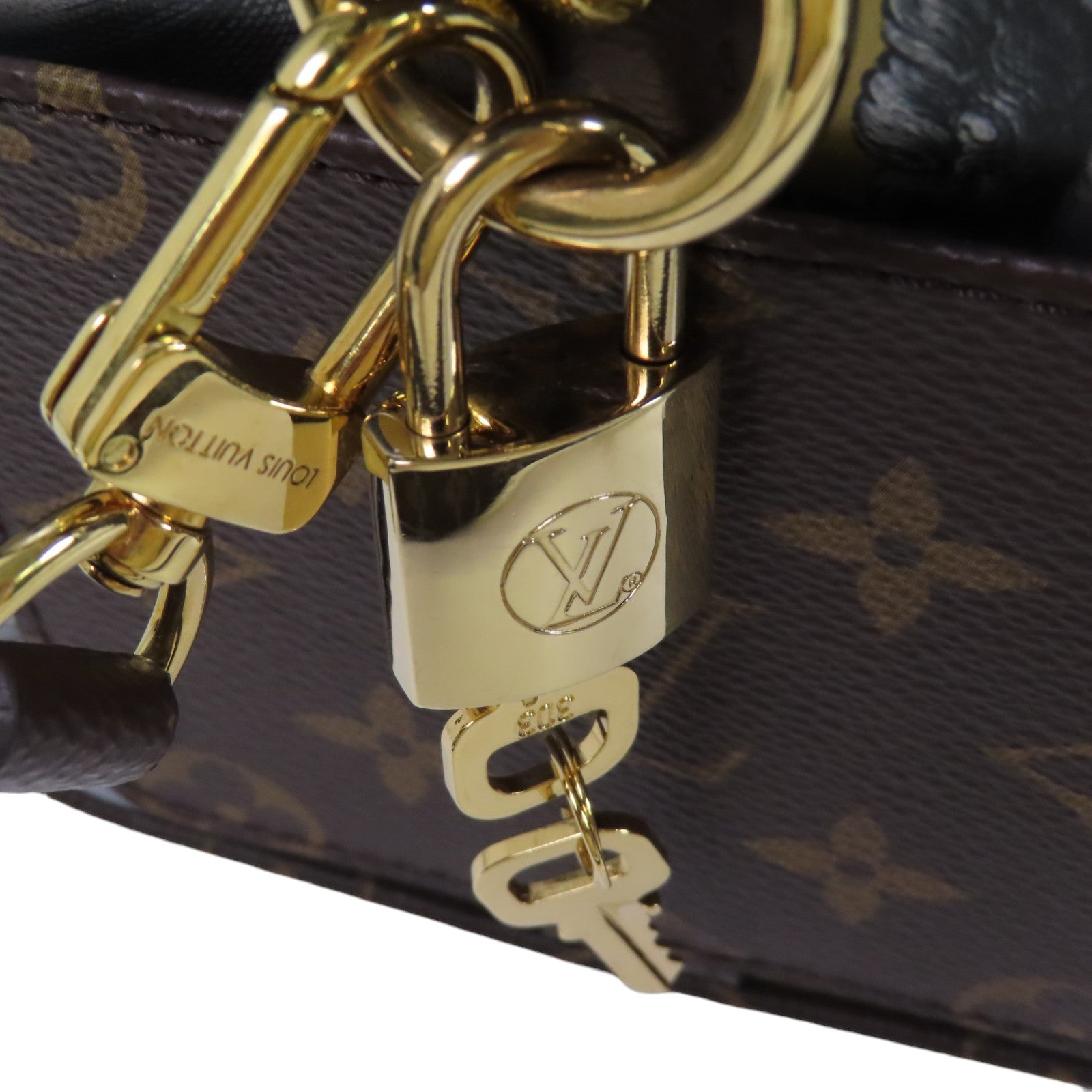 LOUIS VUITTON 塗層帆布Vuitton Fornasetti金扣手挽肩背兩用袋
