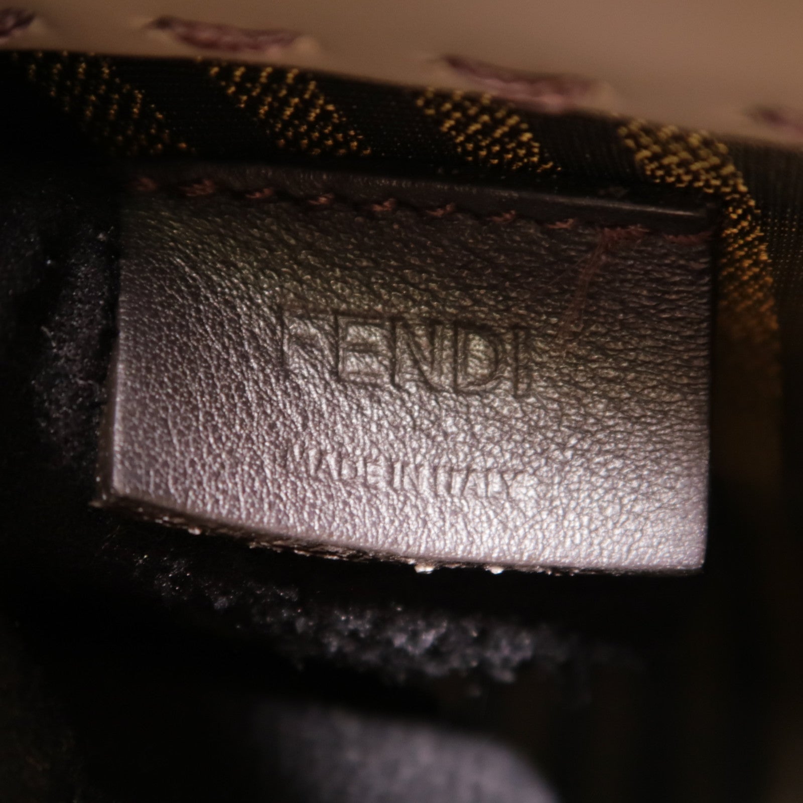 FENDI 牛皮皮革Mini Sunshine Shopper金扣手挽肩背兩用袋