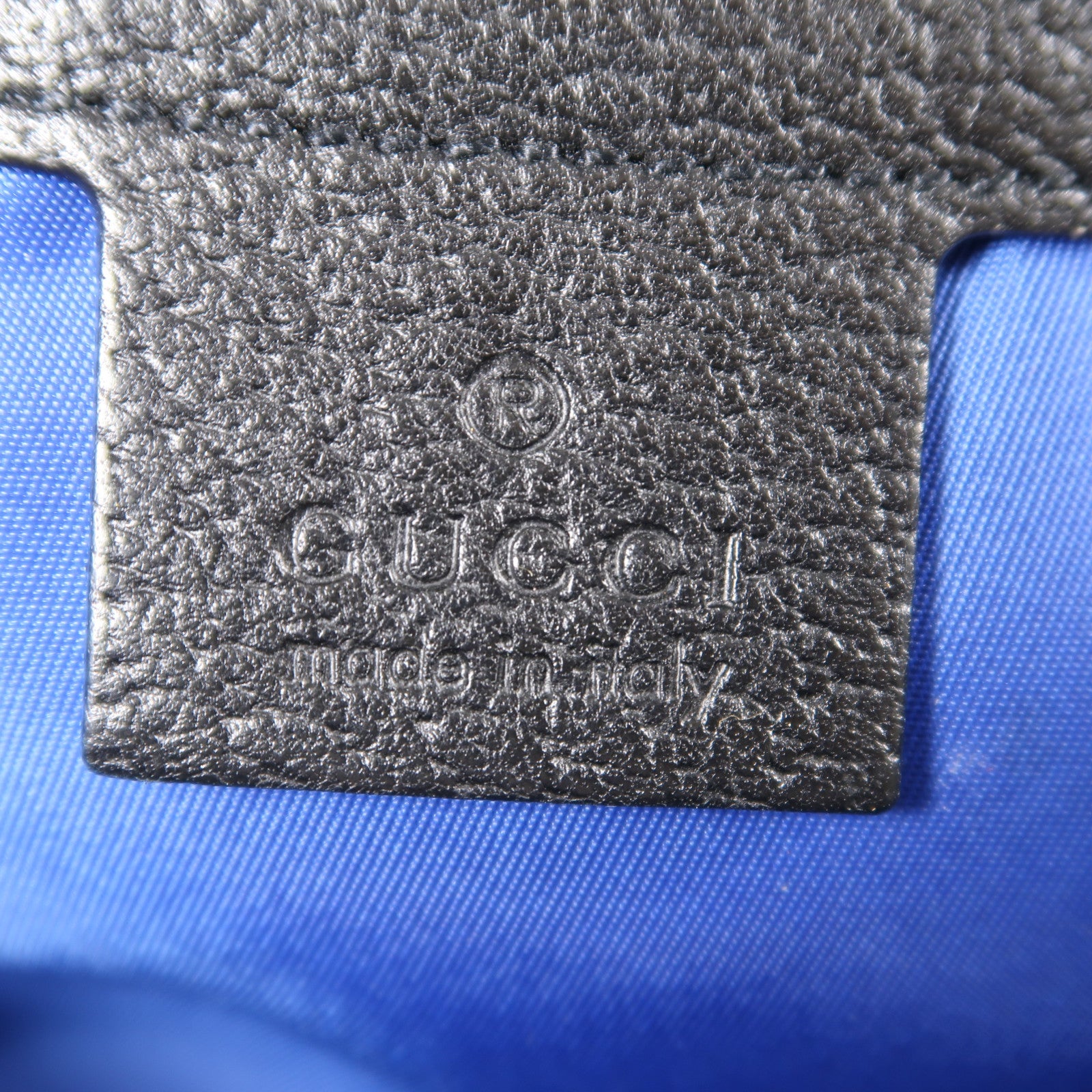 GUCCI 【激減優惠】帆布Tote Bag銀扣手挽肩背兩用袋藍色