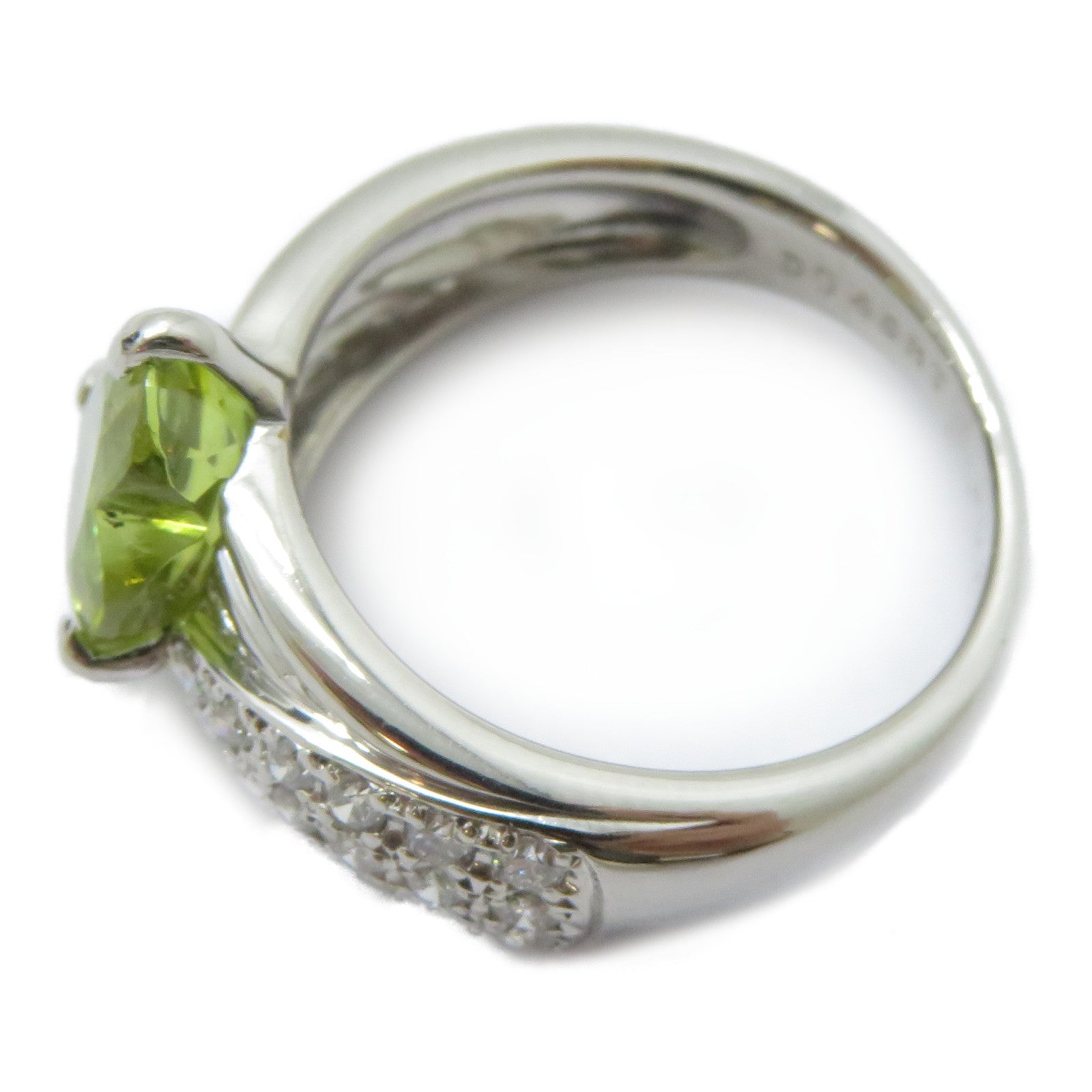 JEWELRY 【激減優惠】PT900鉑金Sphene Ring 2.00ct榍石/0.45ct鑽石戒指US#5