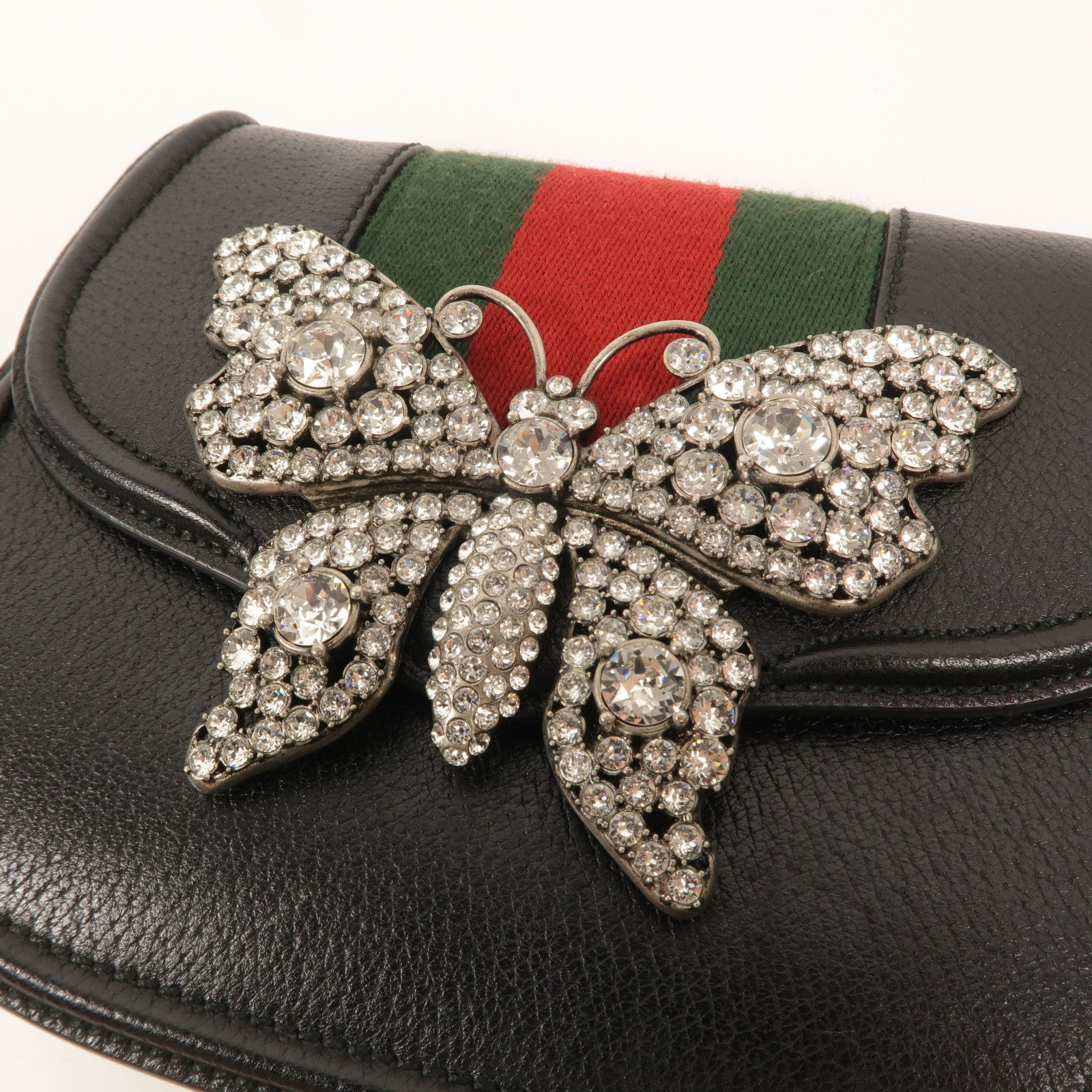 GUCCI 牛皮皮革Totem Butterfly Bag肩背袋