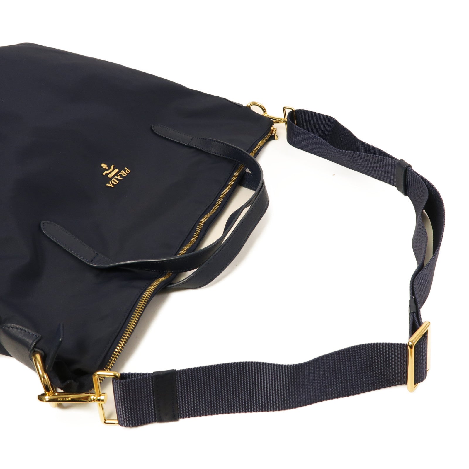 PRADA 尼龍2 Way Shoulder金扣手挽肩背兩用袋