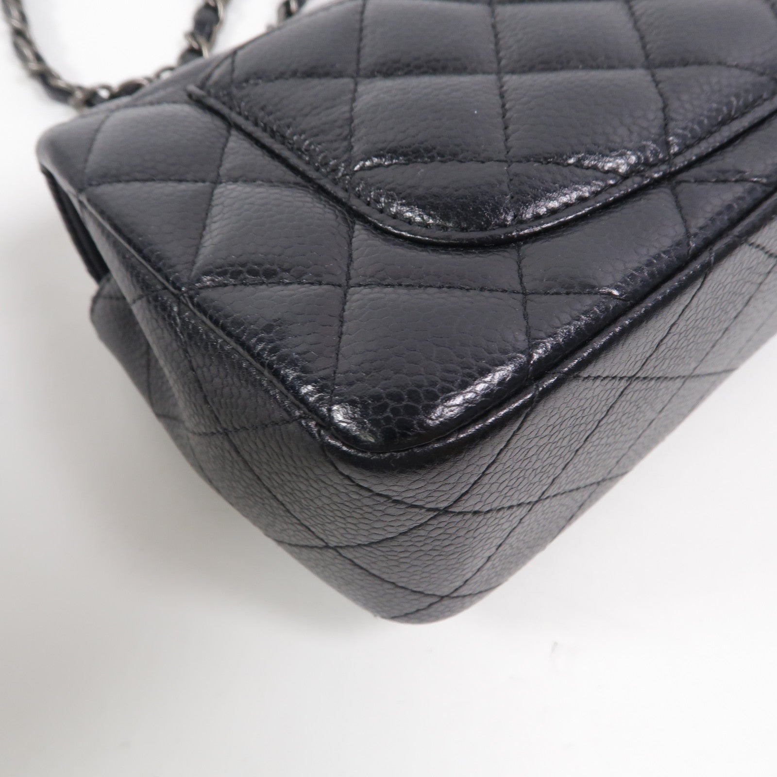 CHANEL 牛皮皮革Mini Classic 20鏈帶肩背袋