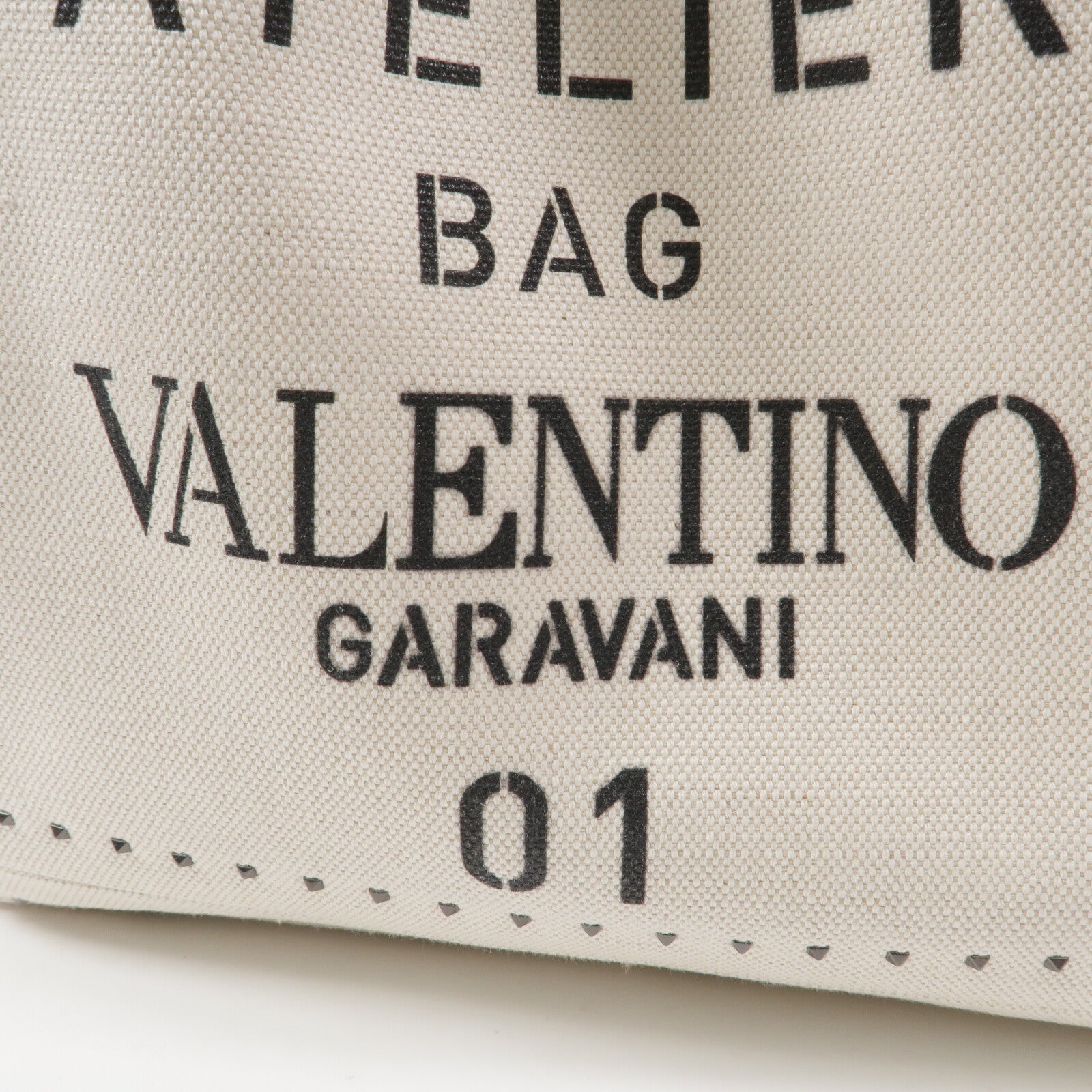 Valentino 帆布Atelier Bag手挽肩背兩用袋