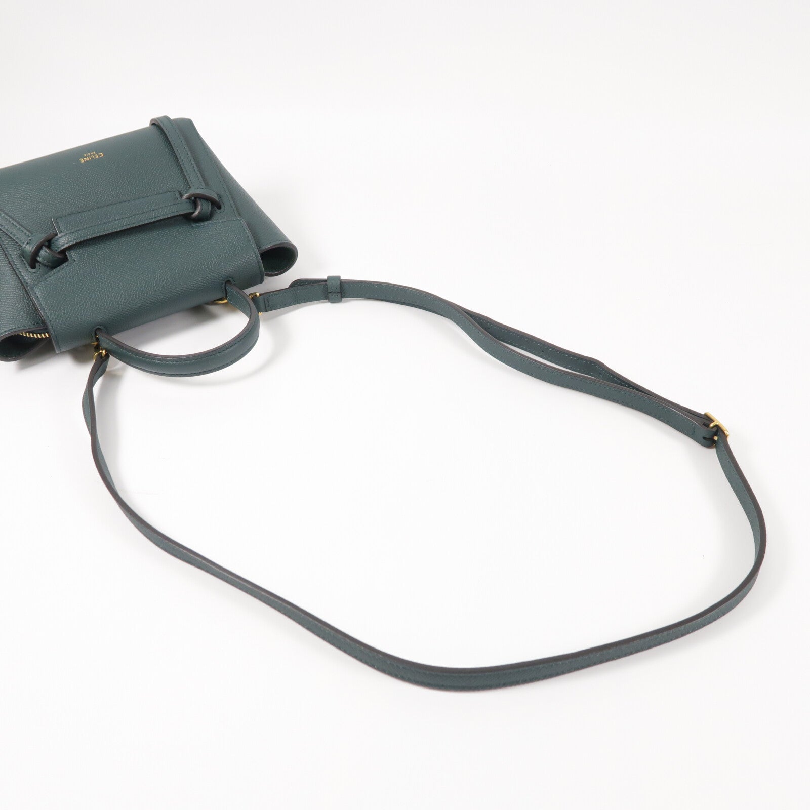 CELINE 牛皮皮革Pico Belt Bag金扣手挽肩背兩用袋