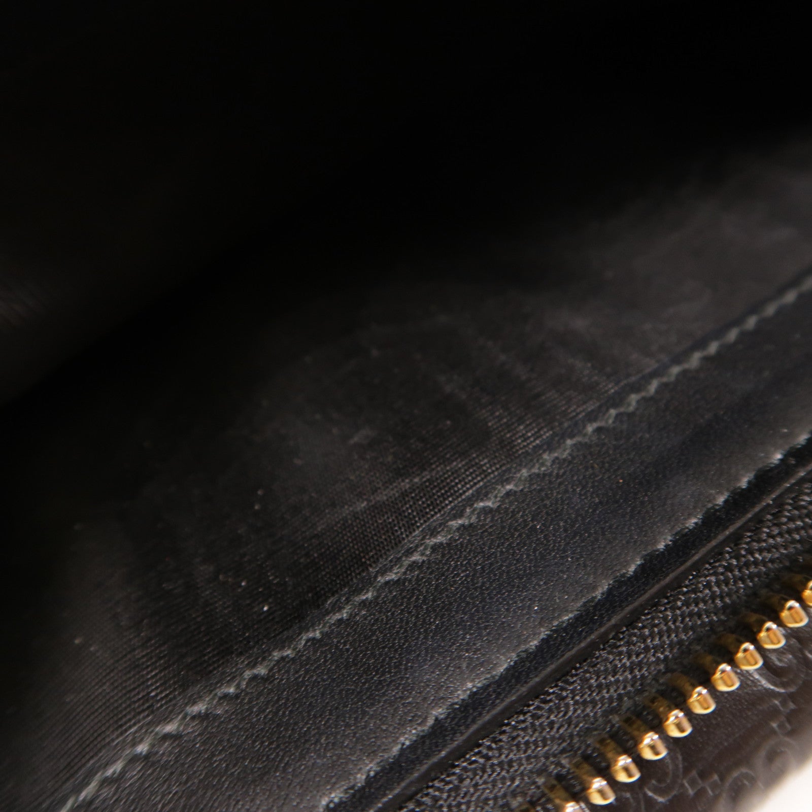 GUCCI 牛皮皮革Zipper Long Wallet金扣