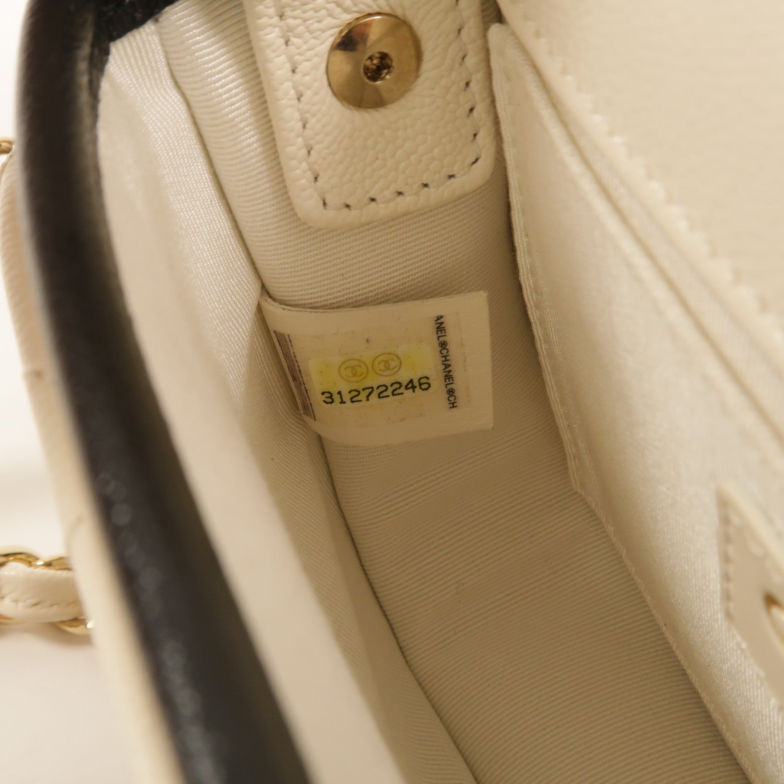 CHANEL 牛皮皮革Mini Round Flap Messenger Bag肩背袋