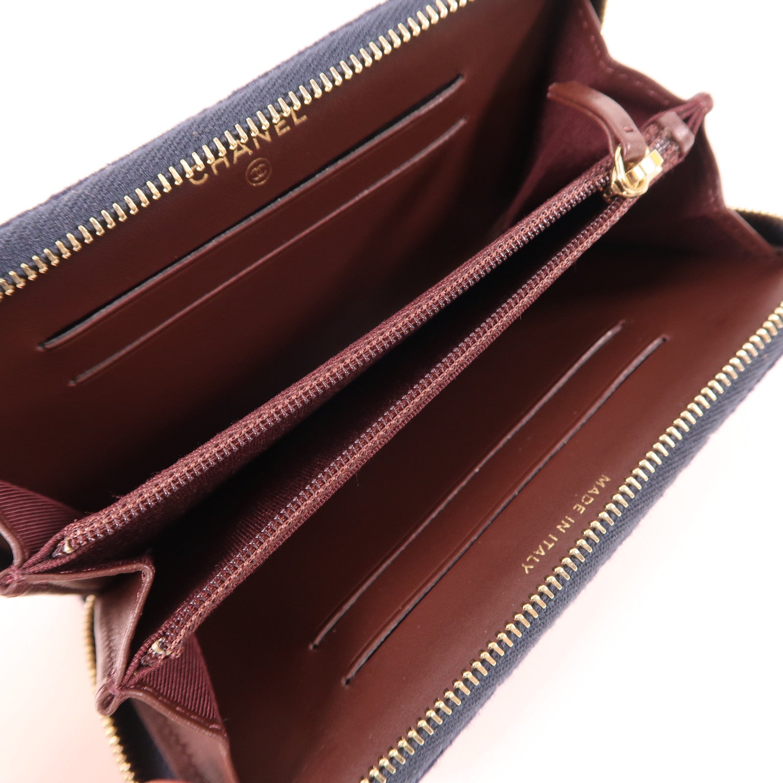 CHANEL 羊毛Wallet金扣錢包