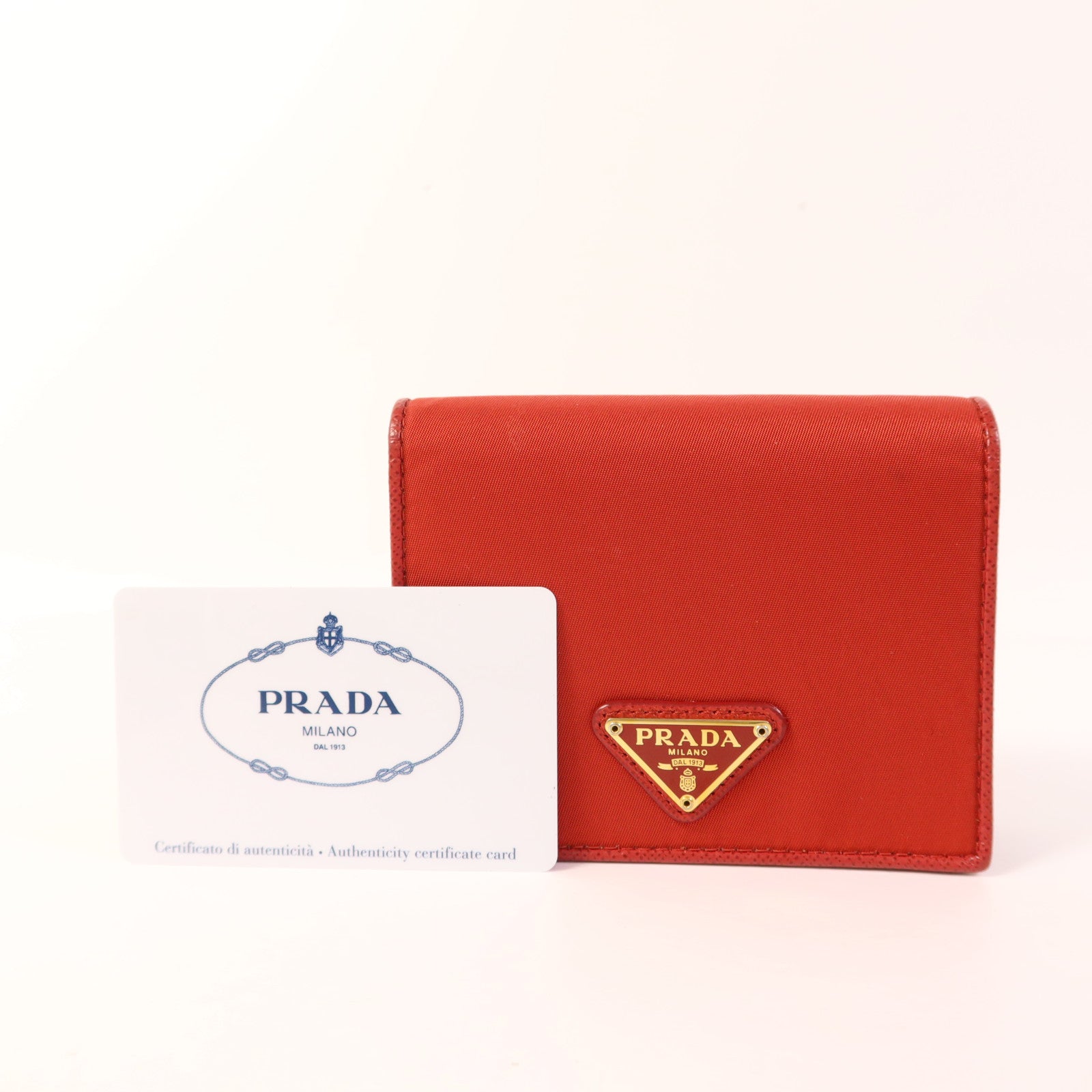PRADA 【激減優惠】尼龍Vitello Move金扣錢包