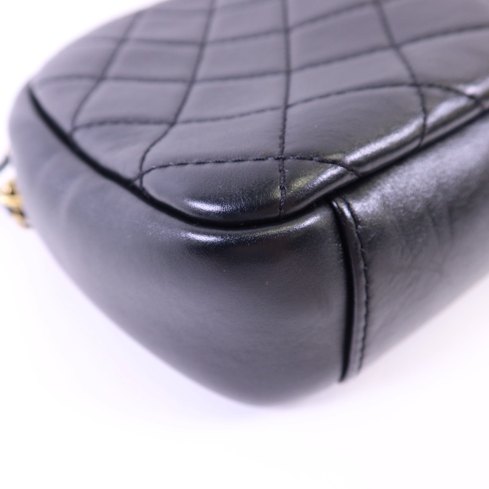 CHANEL 牛皮皮革Shoulder Bag金扣肩背袋