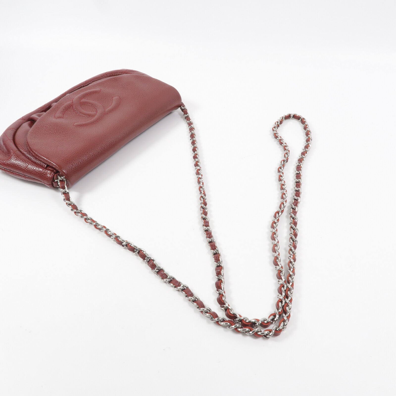 CHANEL 牛皮皮革Shoulder Bag鏈帶肩背袋