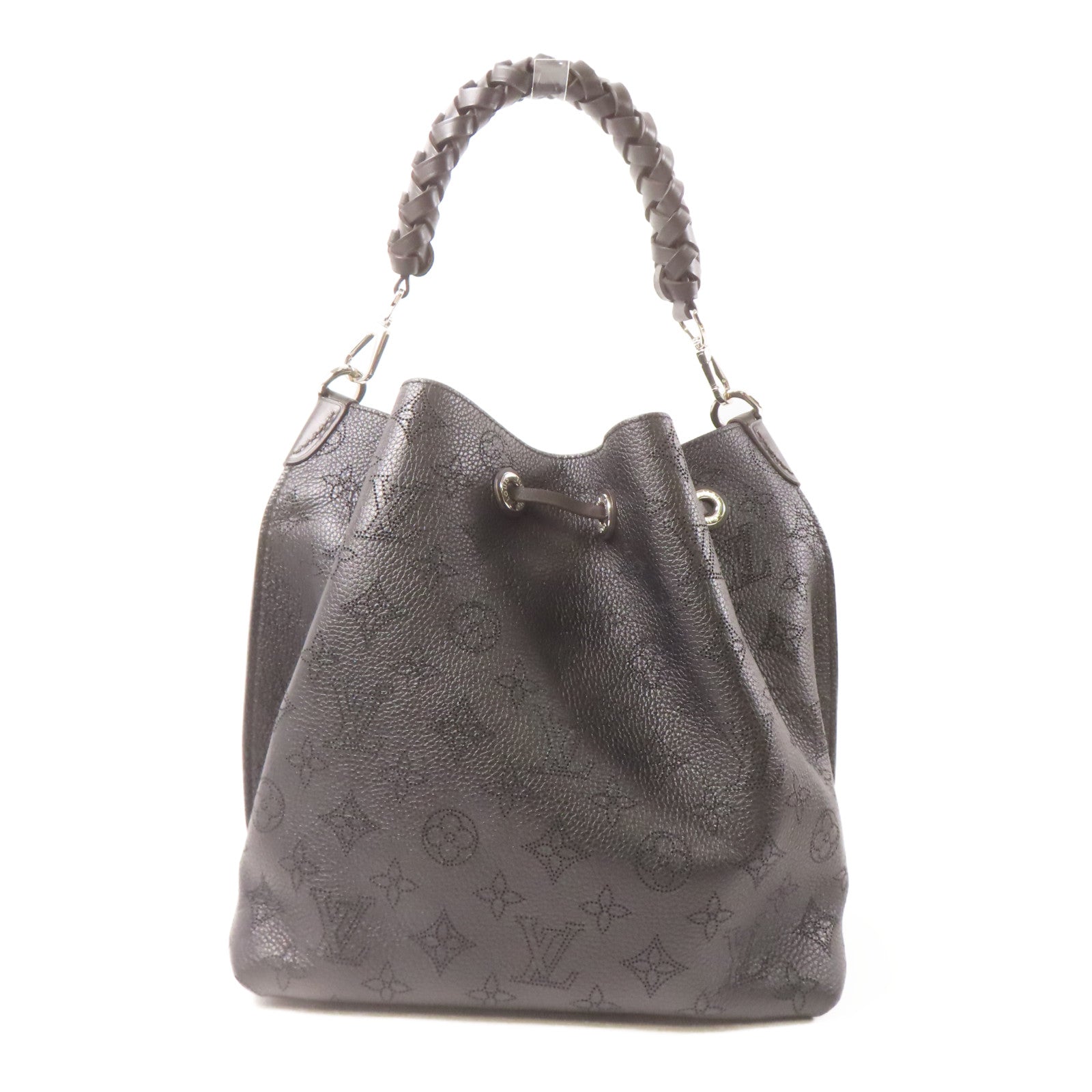 LOUIS VUITTON Mahina Muria銀扣手挽肩背兩用袋黑色