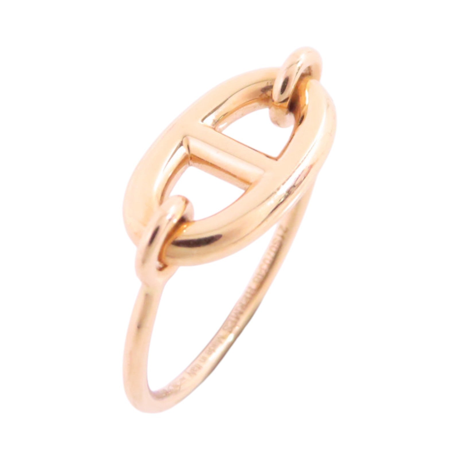 HERMES 18K玫瑰金Farandole Gold Ring戒指#49/US#5