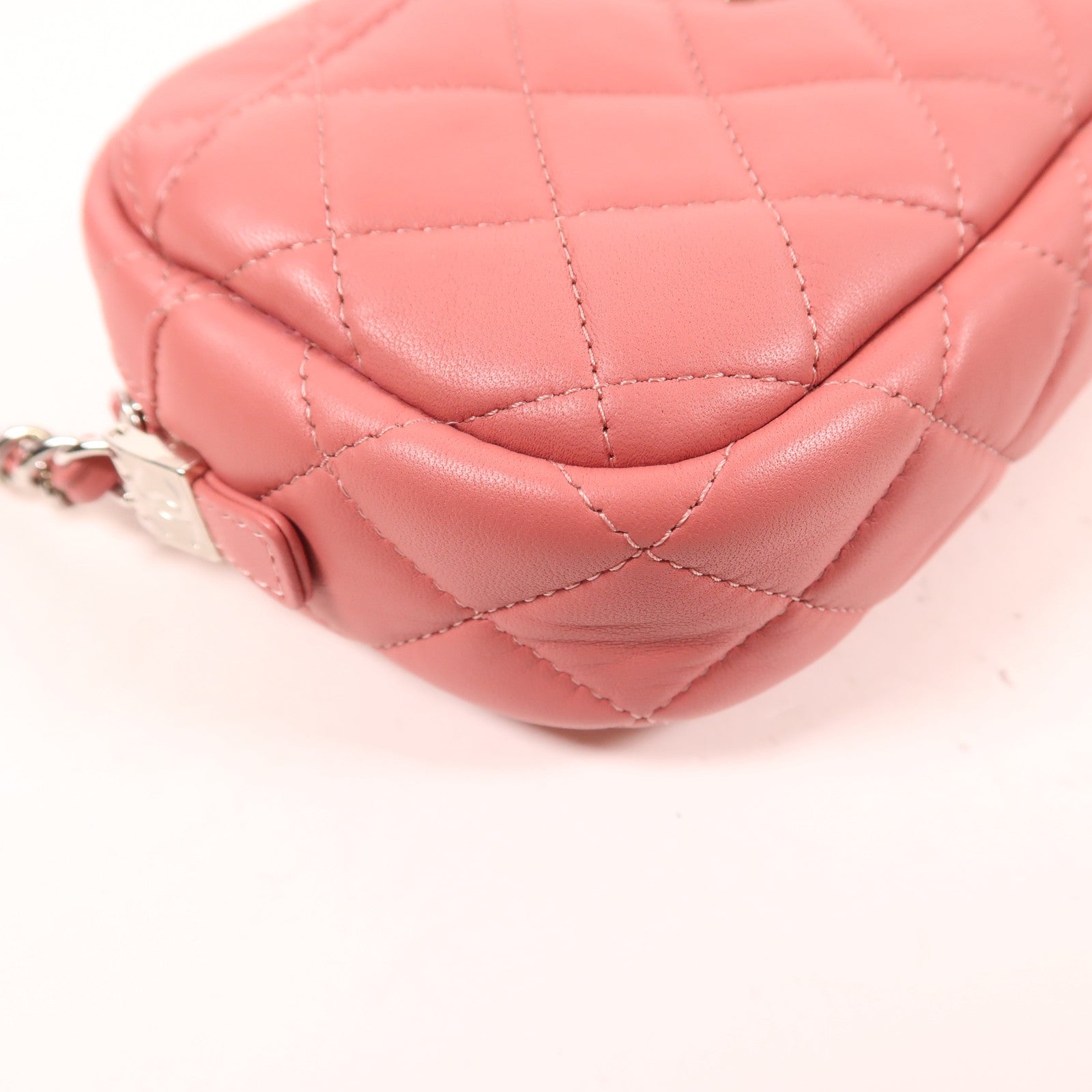 CHANEL 【激減優惠】羊皮皮革Camera Bag銀扣鏈帶肩背袋