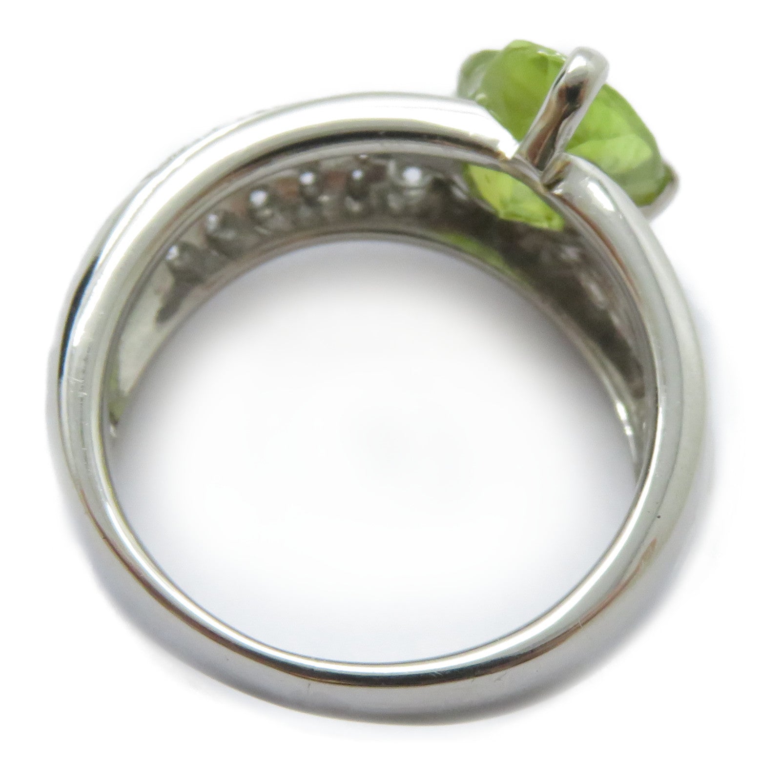 JEWELRY 【激減優惠】PT900鉑金Sphene Ring 2.00ct榍石/0.45ct鑽石戒指US#5