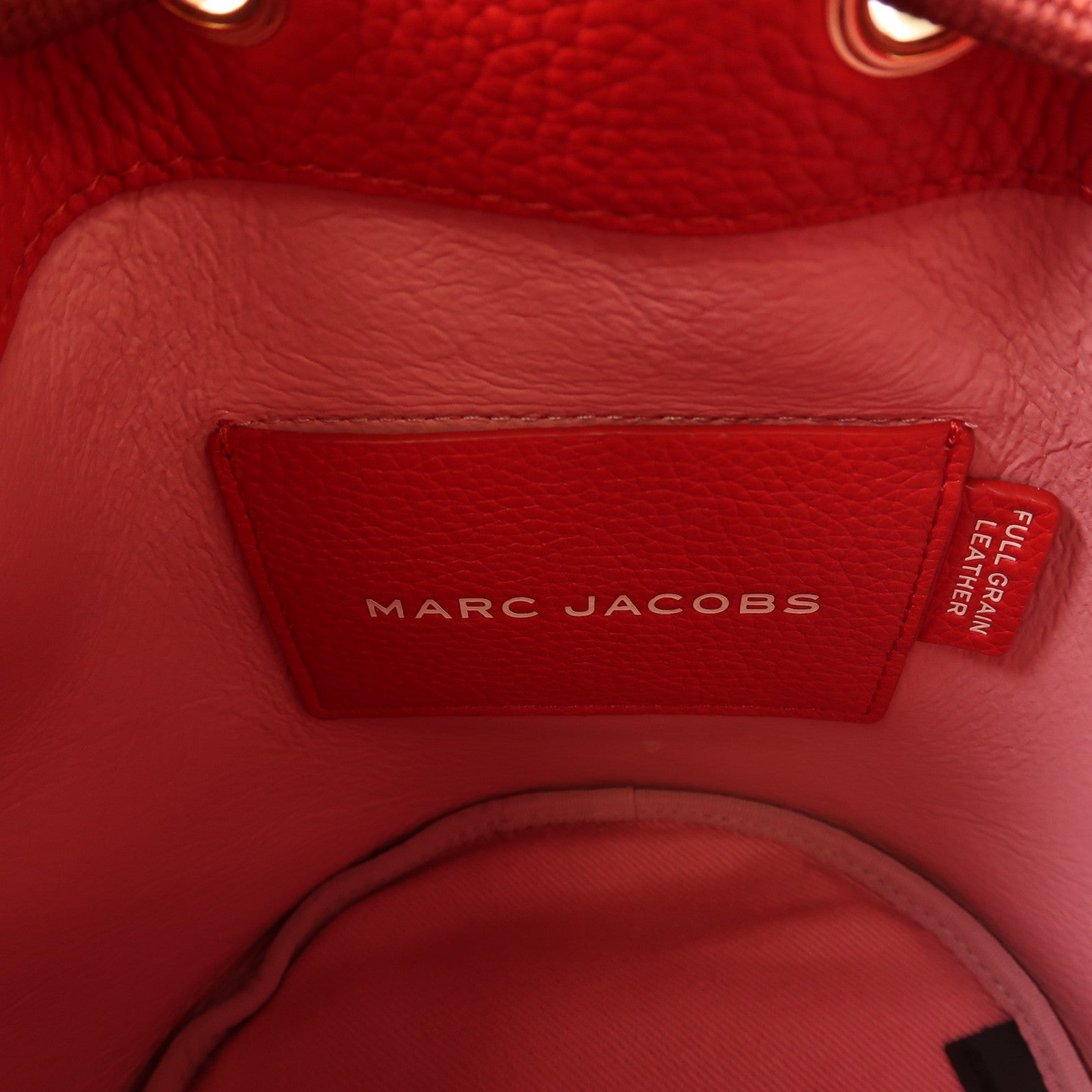 MARC JACOBS 牛皮皮革2 Way Shoulder金扣手挽肩背兩用袋紅色