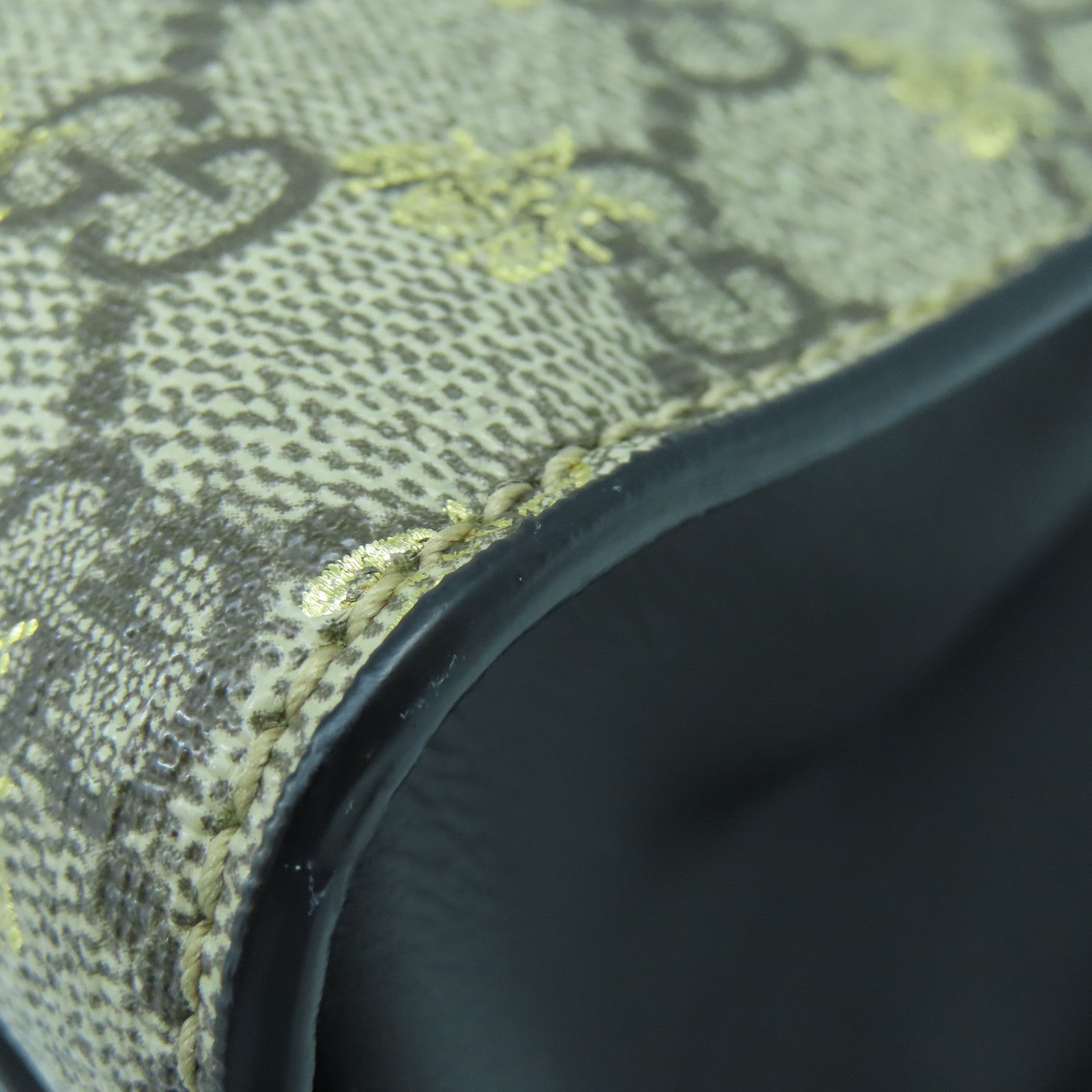GUCCI 【激減優惠】塗層帆布Padlock Medium Shoulder Bag金扣鏈帶肩背袋啡色/黑色