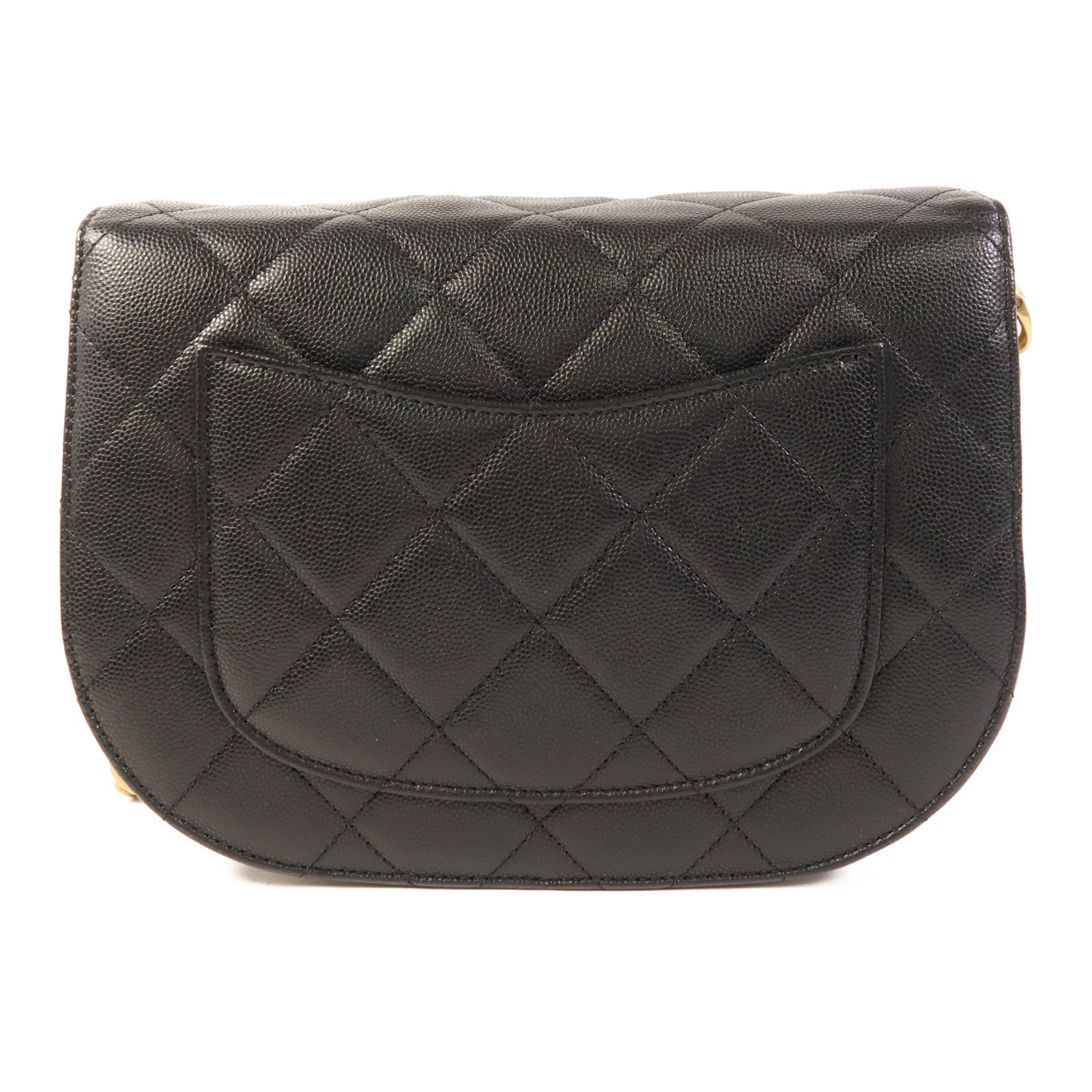 CHANEL 牛皮皮革Chain Shoulder金扣肩背袋