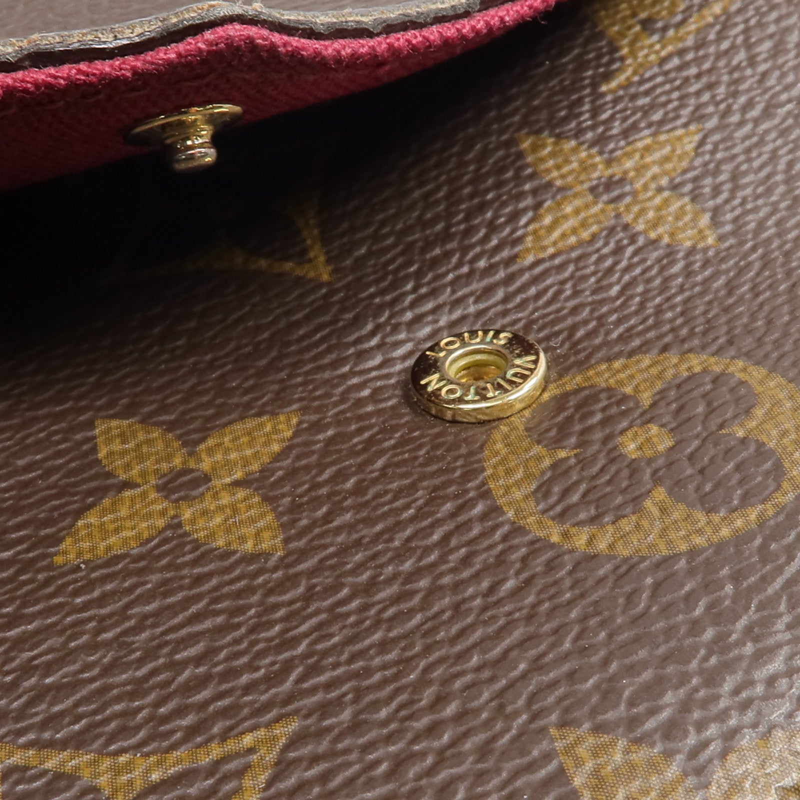 LOUIS VUITTON Monogram Pochette Felicie金扣鏈帶肩背袋