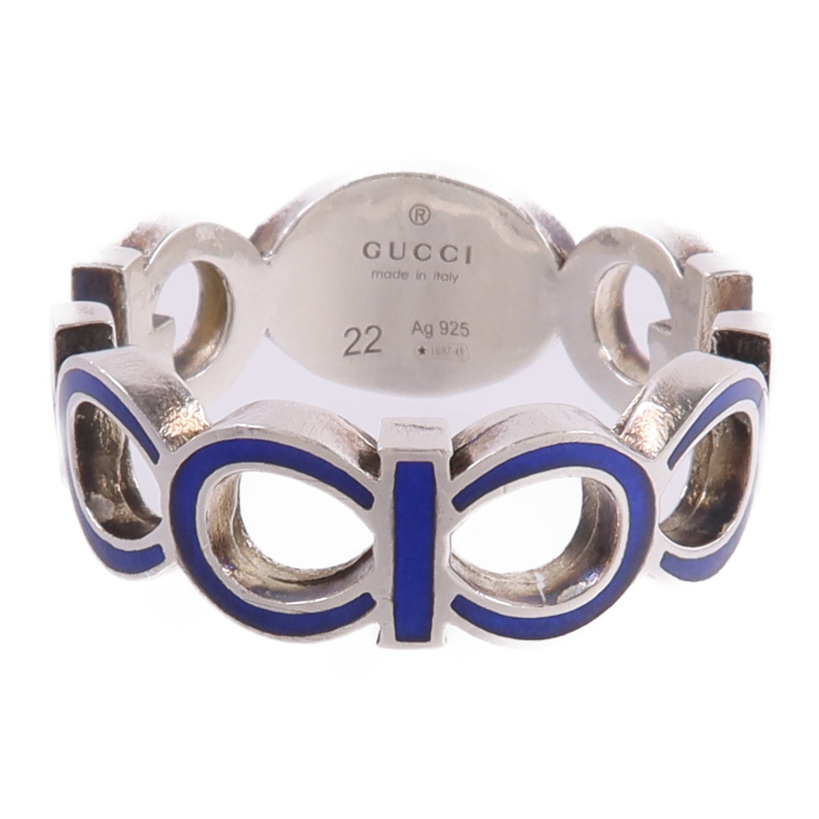 GUCCI 925純銀Interlocking G Ring戒指