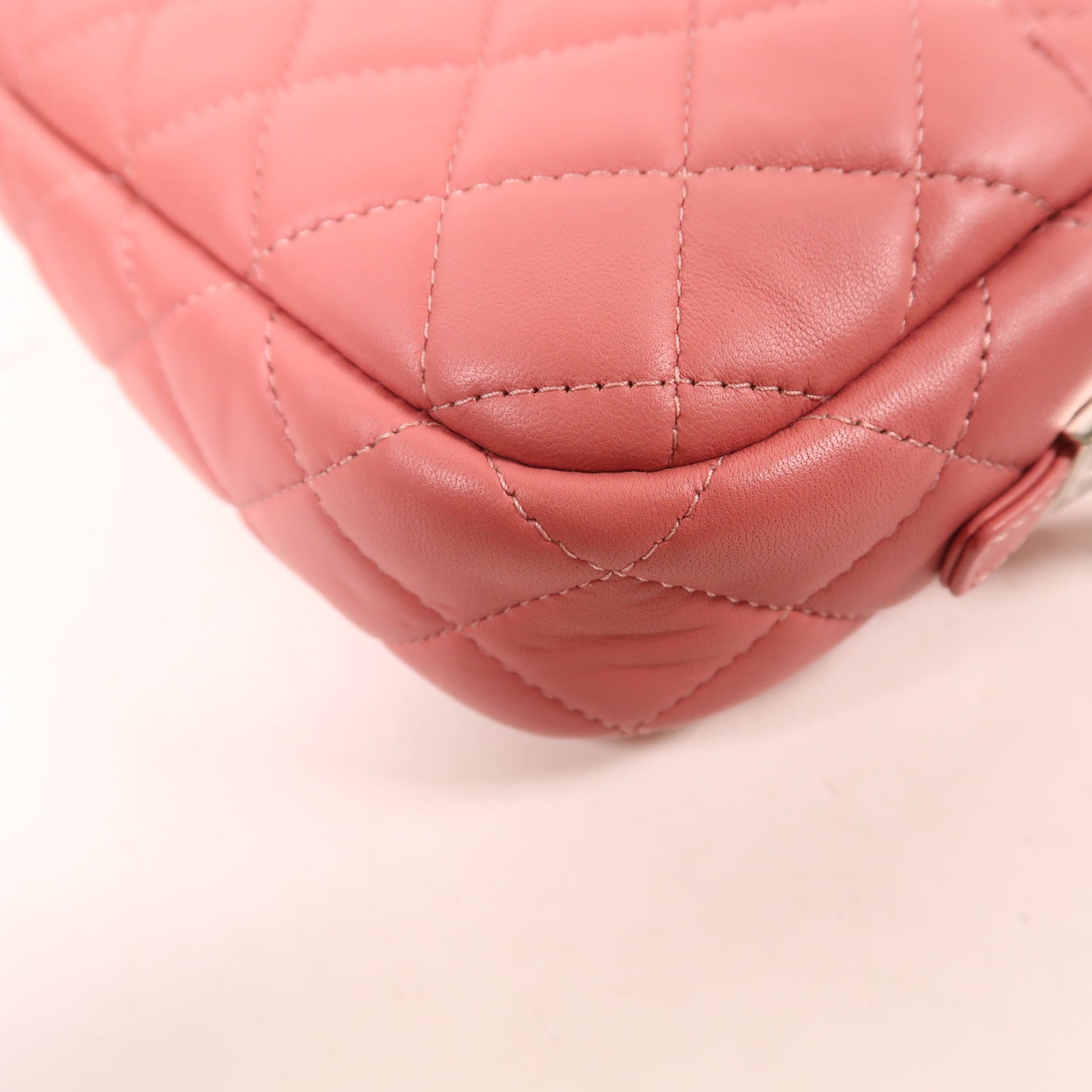 CHANEL 【激減優惠】羊皮皮革Camera Bag銀扣鏈帶肩背袋