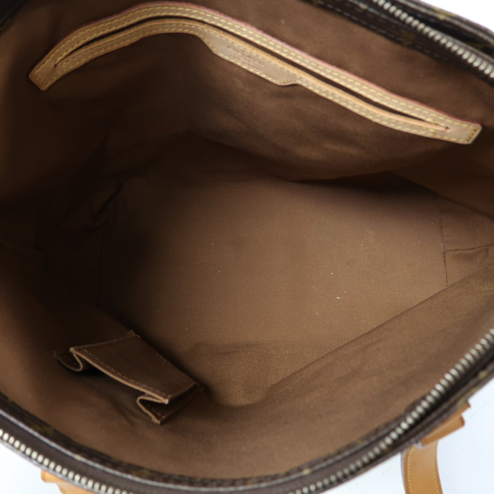 LOUIS VUITTON Monogram Cabas Mezzo金扣肩背袋啡色