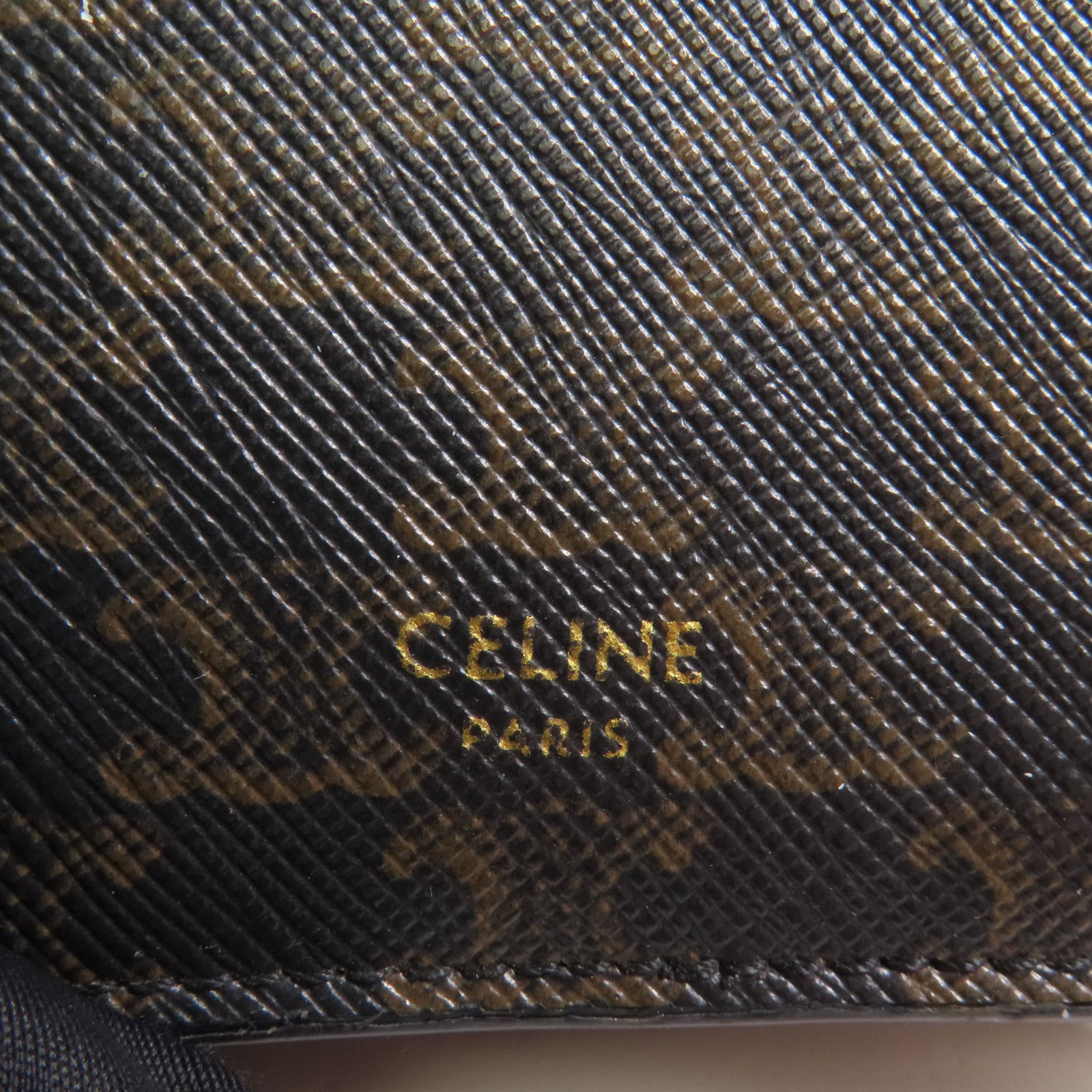 CELINE 塗層帆布Wallet金扣錢包
