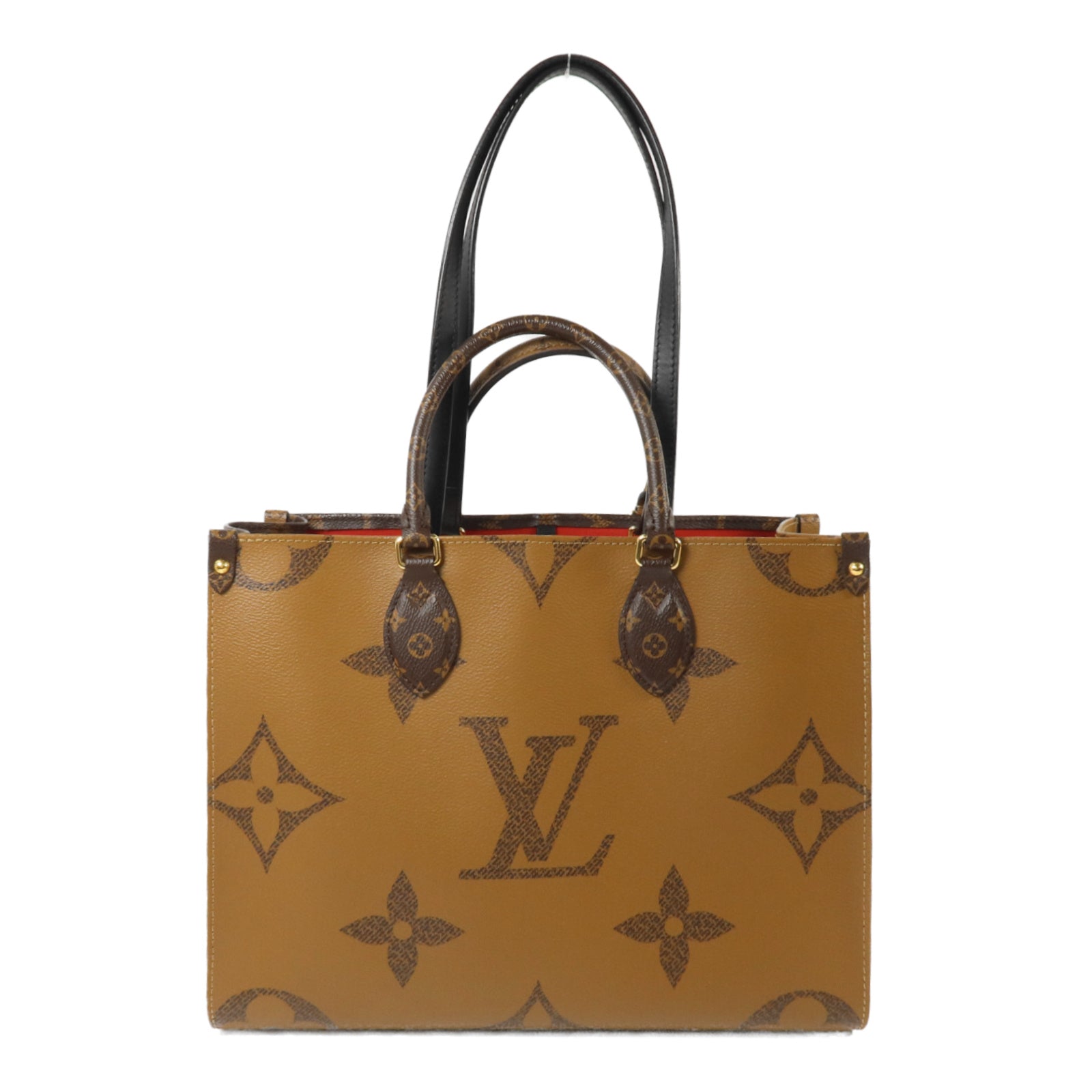 LOUIS VUITTON Monogram Giant On The Go MM手挽肩背兩用袋