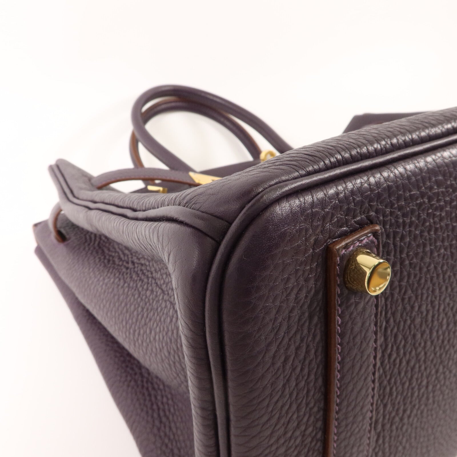 HERMES Togo皮革Birkin 35手挽袋Raisin