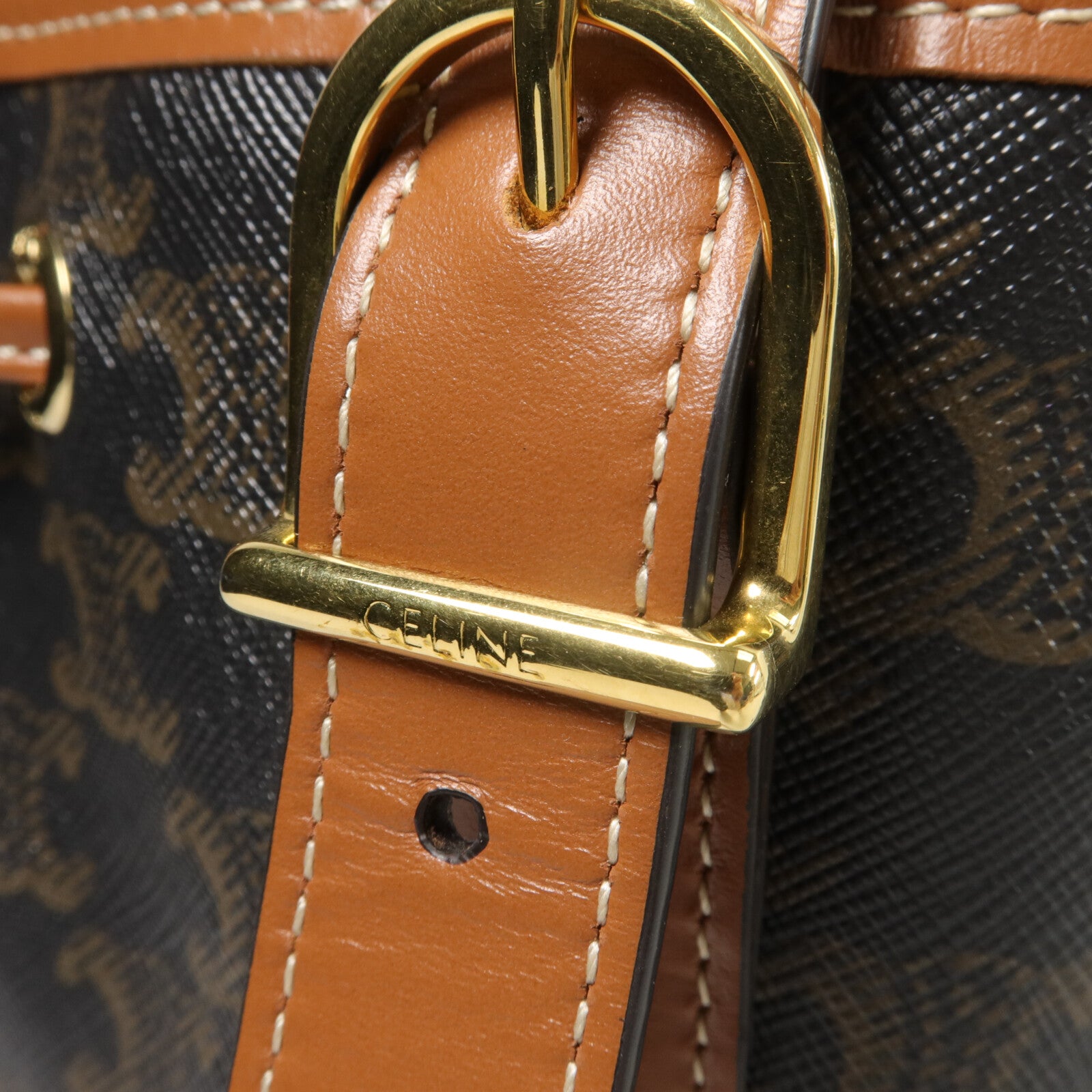 CELINE 塗層帆布Small Drawstring Bag肩背袋