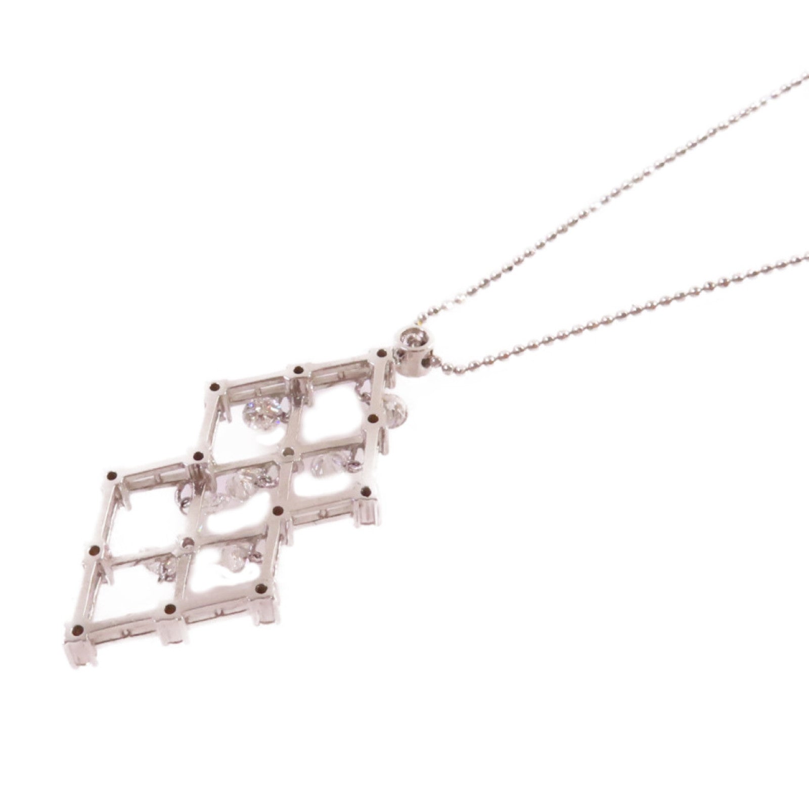 JEWELRY 18K白金/1.31ct鑽石/0.56ct鑽石Diamond Necklace項鍊
