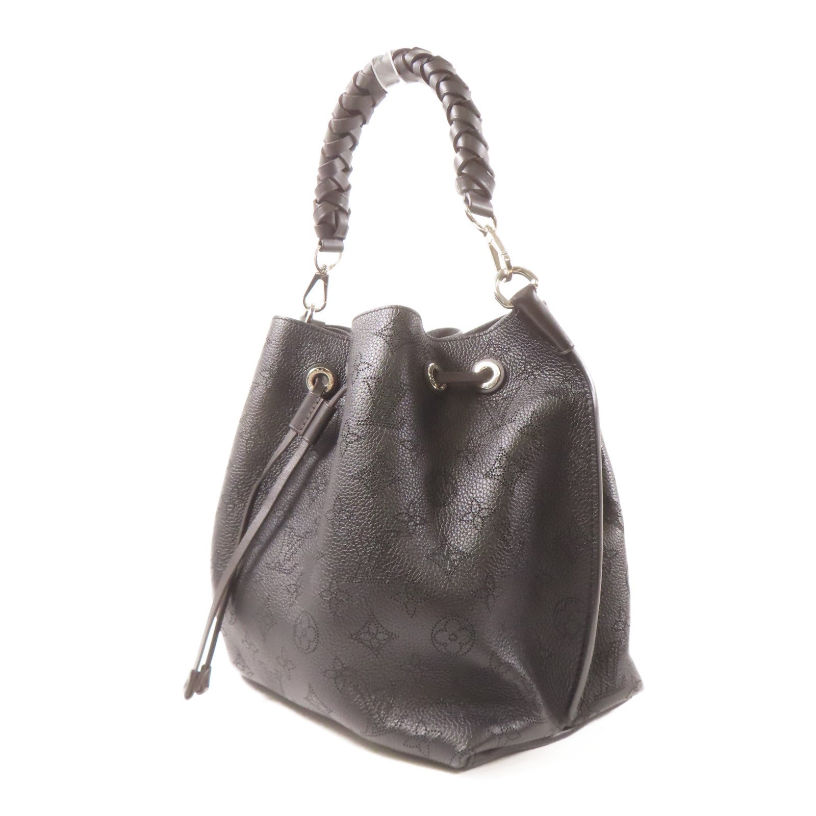 LOUIS VUITTON Mahina Muria銀扣手挽肩背兩用袋黑色