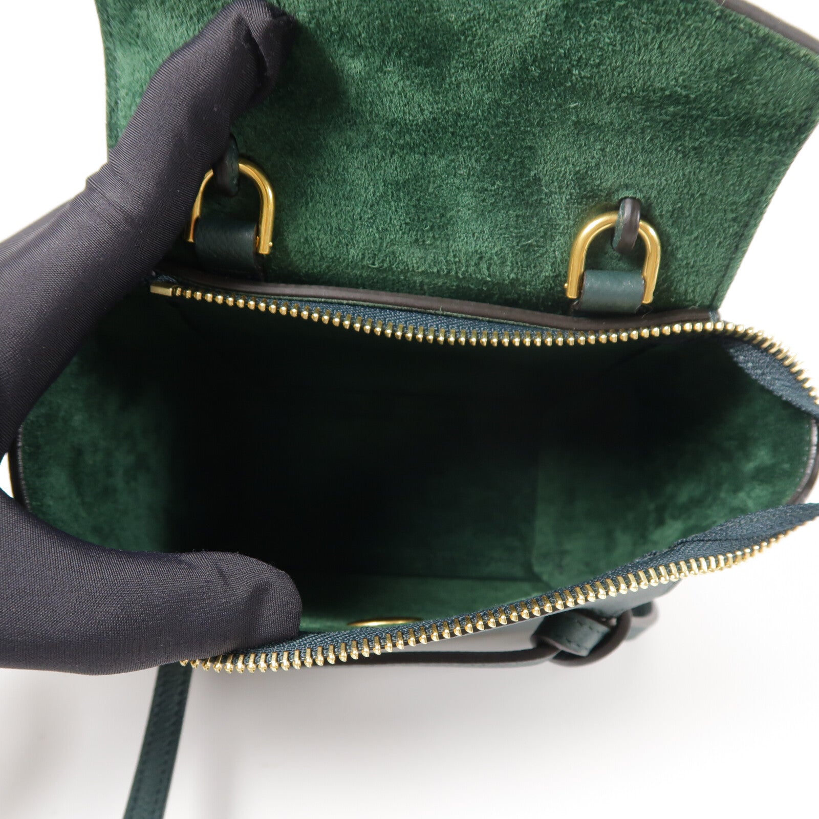 CELINE 牛皮皮革Pico Belt Bag金扣手挽肩背兩用袋