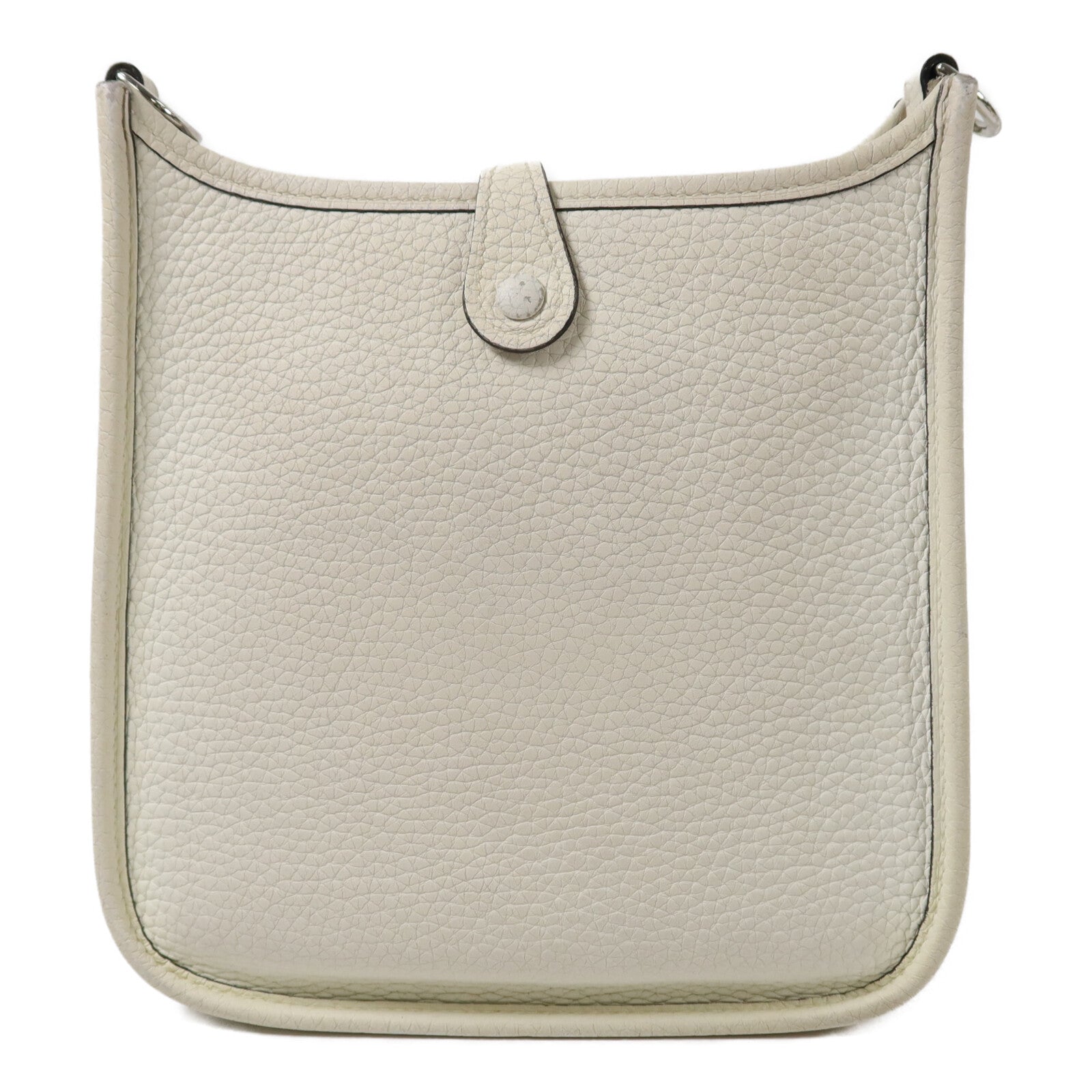 HERMES Clemence皮革Evelyne TPM肩背袋New White