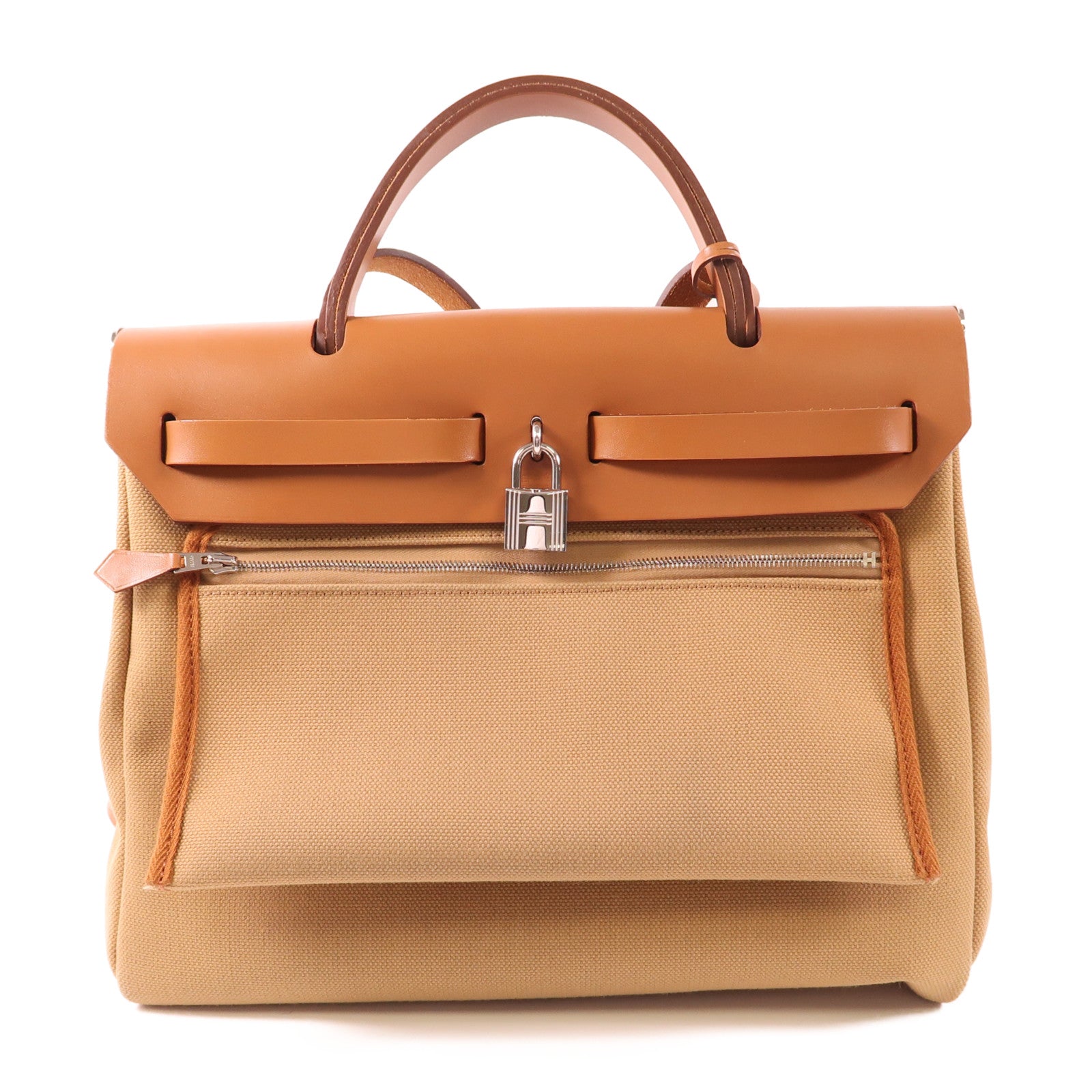 HERMES 帆布Herbag PM手挽肩背兩用袋Chai