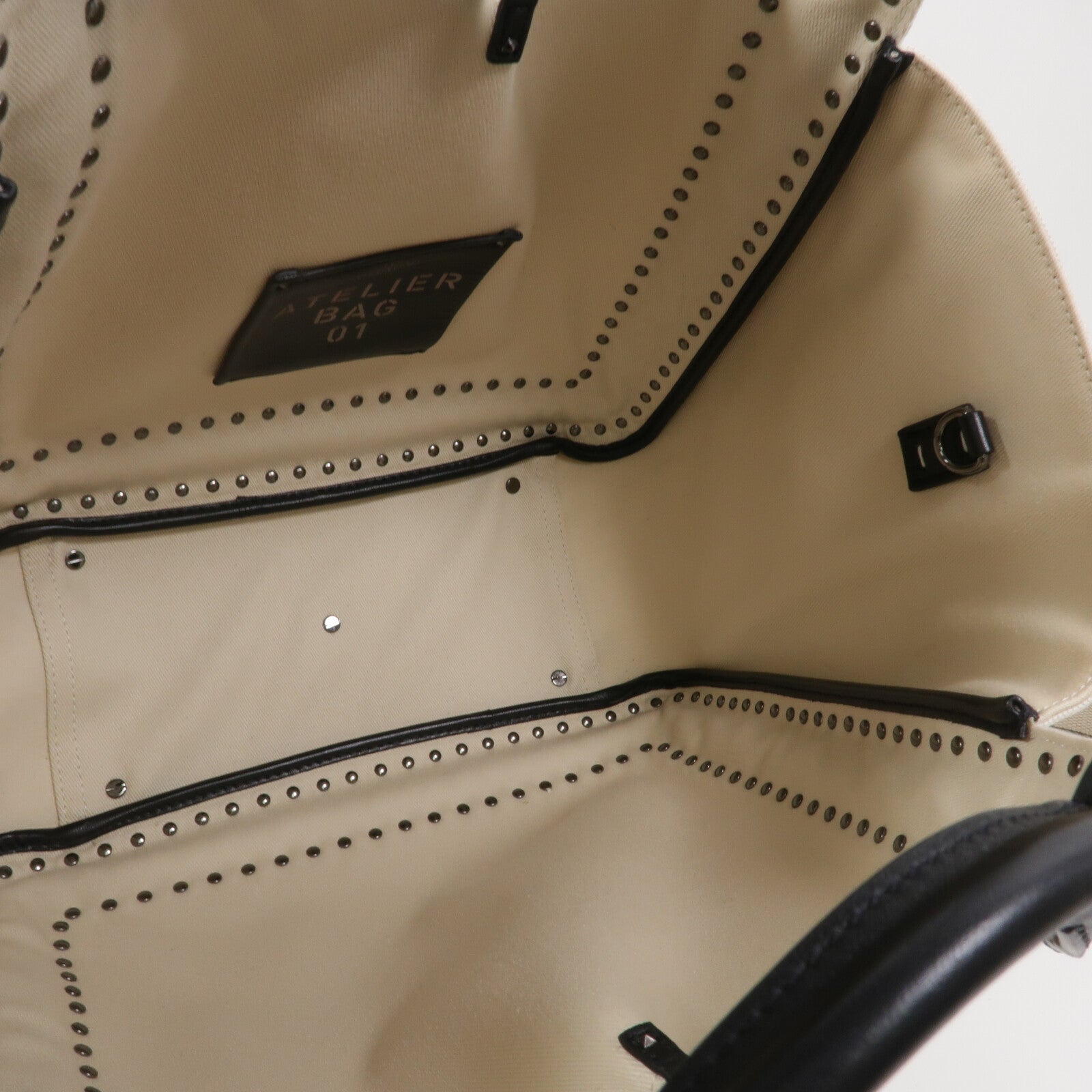 Valentino 帆布Atelier Bag手挽肩背兩用袋