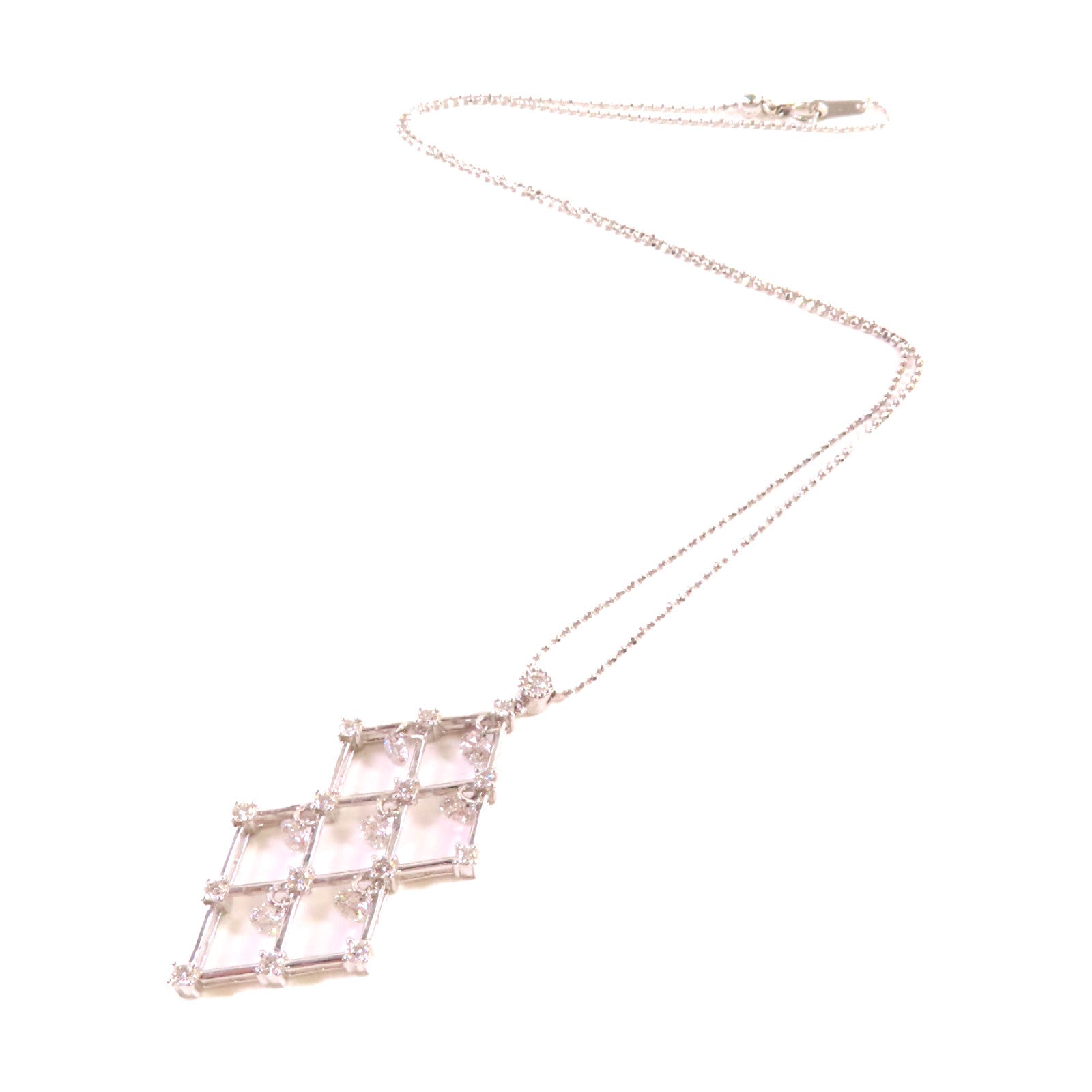 JEWELRY 18K白金/1.31ct鑽石/0.56ct鑽石Diamond Necklace項鍊