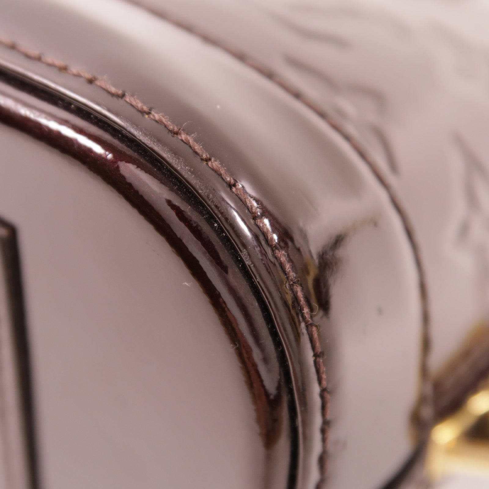 LOUIS VUITTON Vernis Alma BB金扣手挽肩背兩用袋
