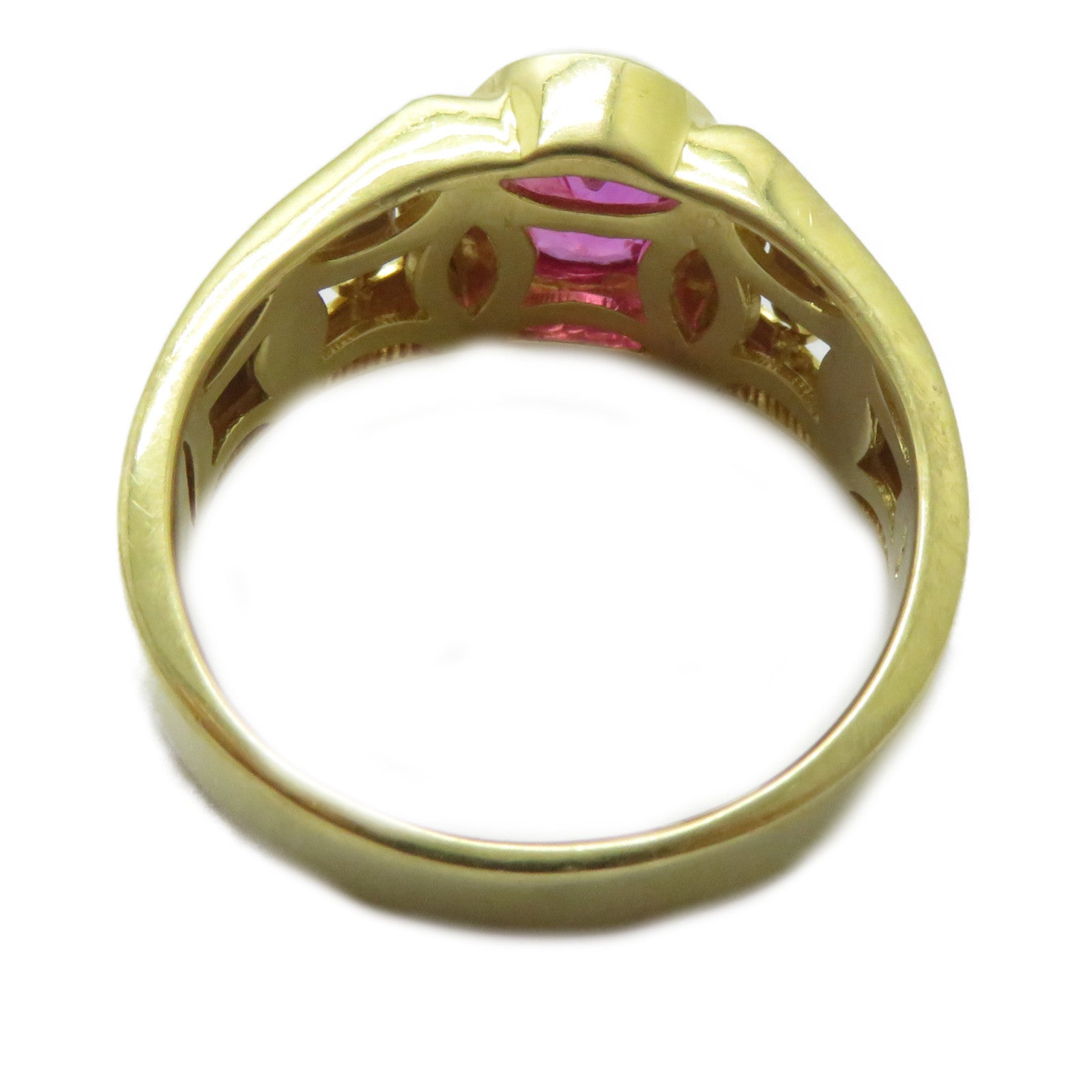 JEWELRY 18K黃金Unheat Sapphire Ring 2.098ct無燒藍寶石戒指US#9.25