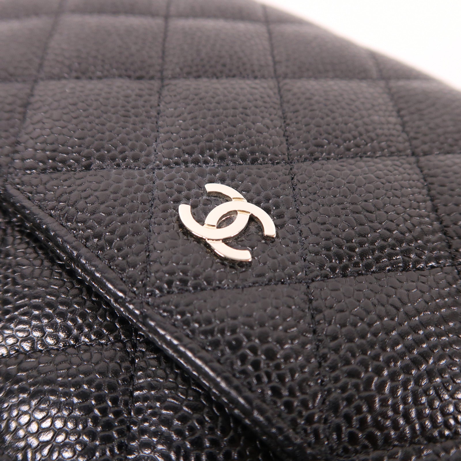 CHANEL 牛皮皮革WOC Wallet On Chain銀扣鏈帶肩背袋