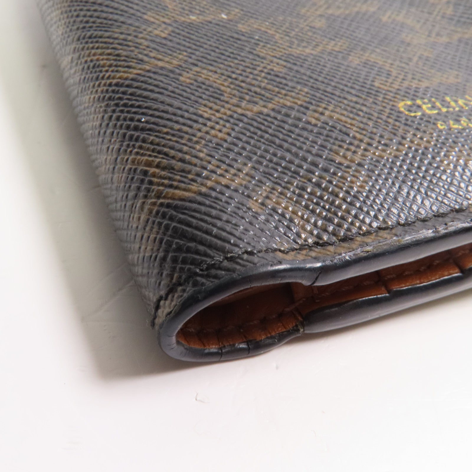 CELINE 塗層帆布Wallet金扣錢包