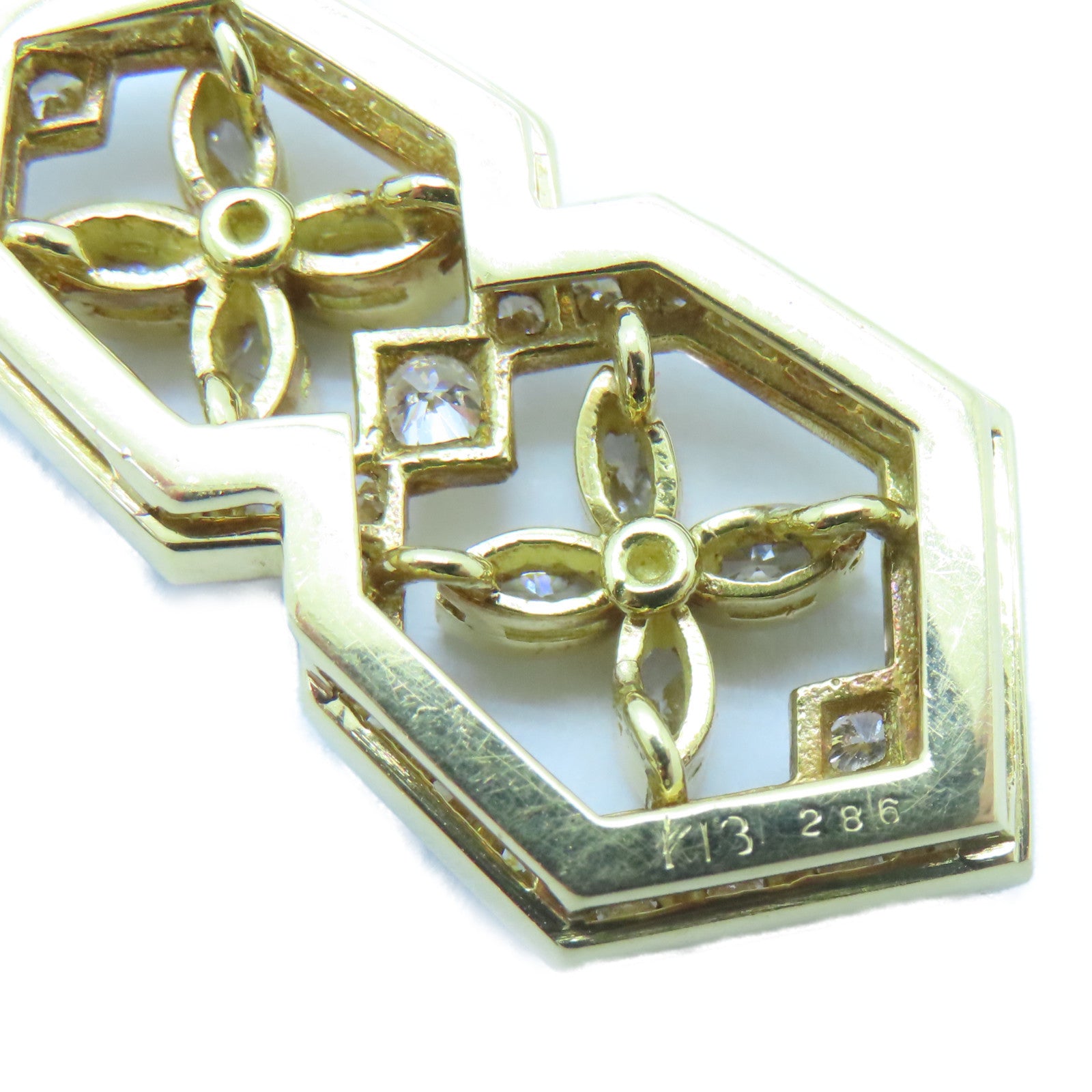 JEWELRY 18K黃金Diamond Necklace 2.86ct鑚石項鍊