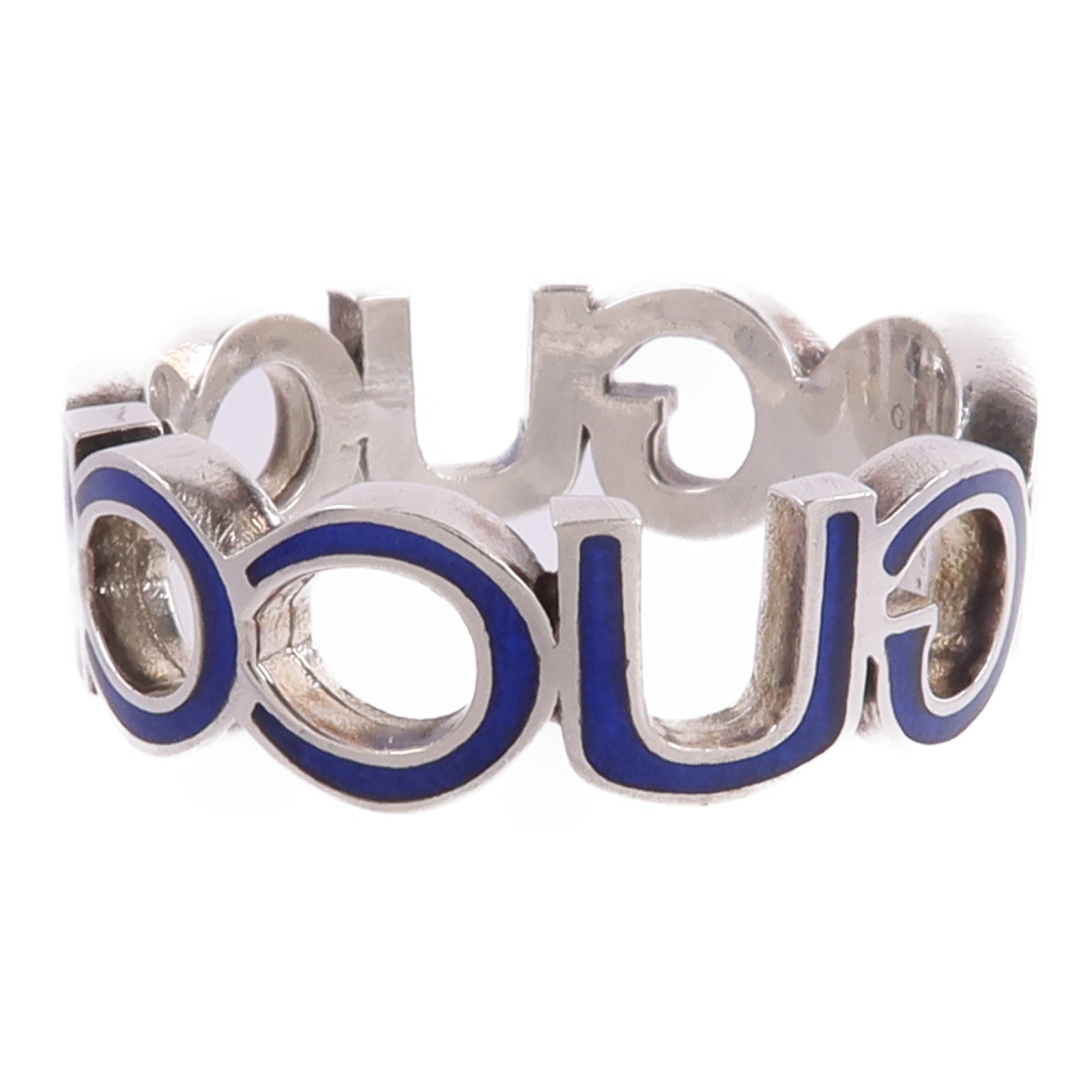 GUCCI 925純銀Interlocking G Ring戒指