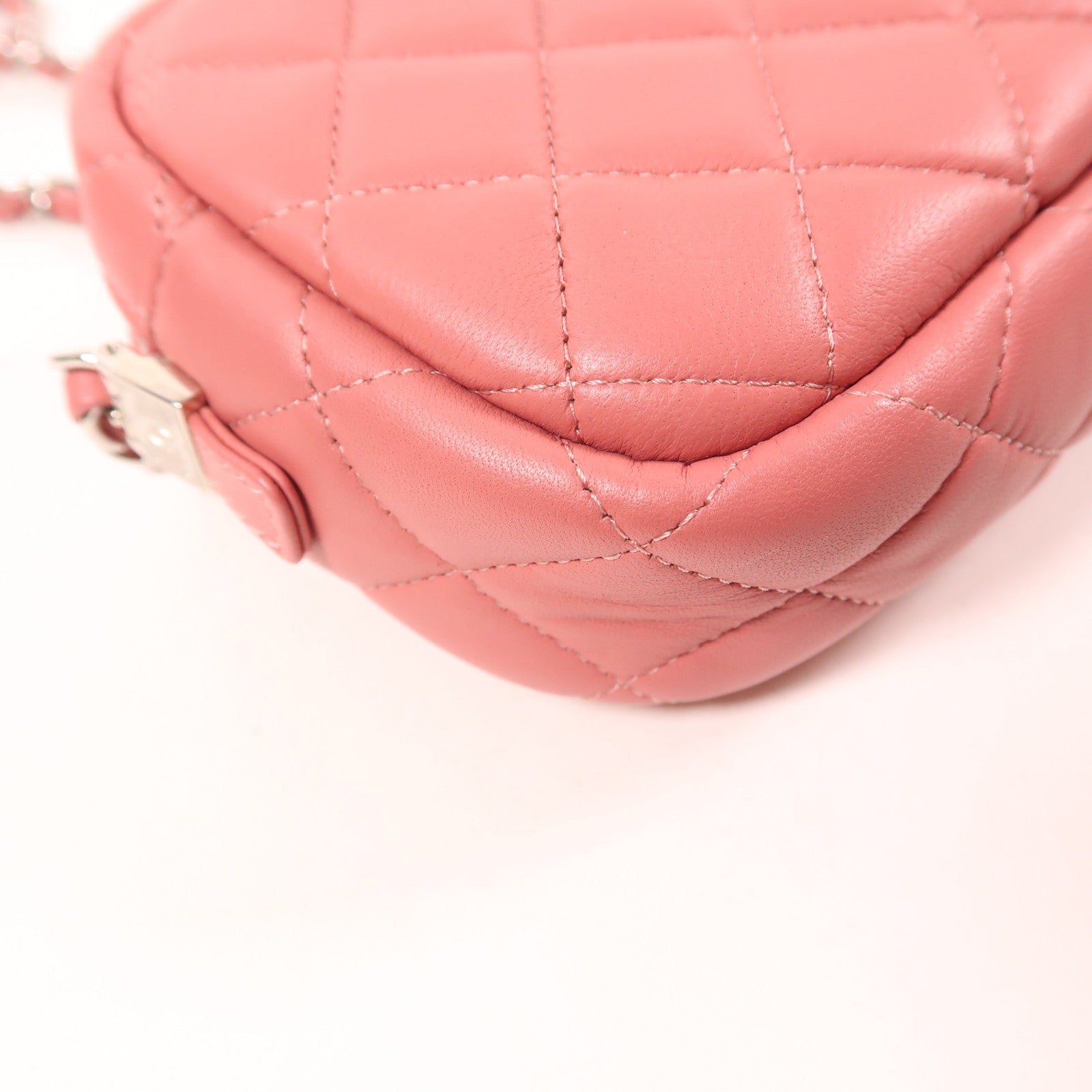 CHANEL 【激減優惠】羊皮皮革Camera Bag銀扣鏈帶肩背袋