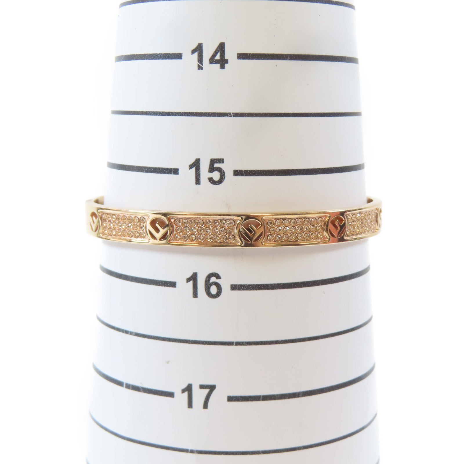 FENDI 金屬Bangle手鐲金色#15.5cm